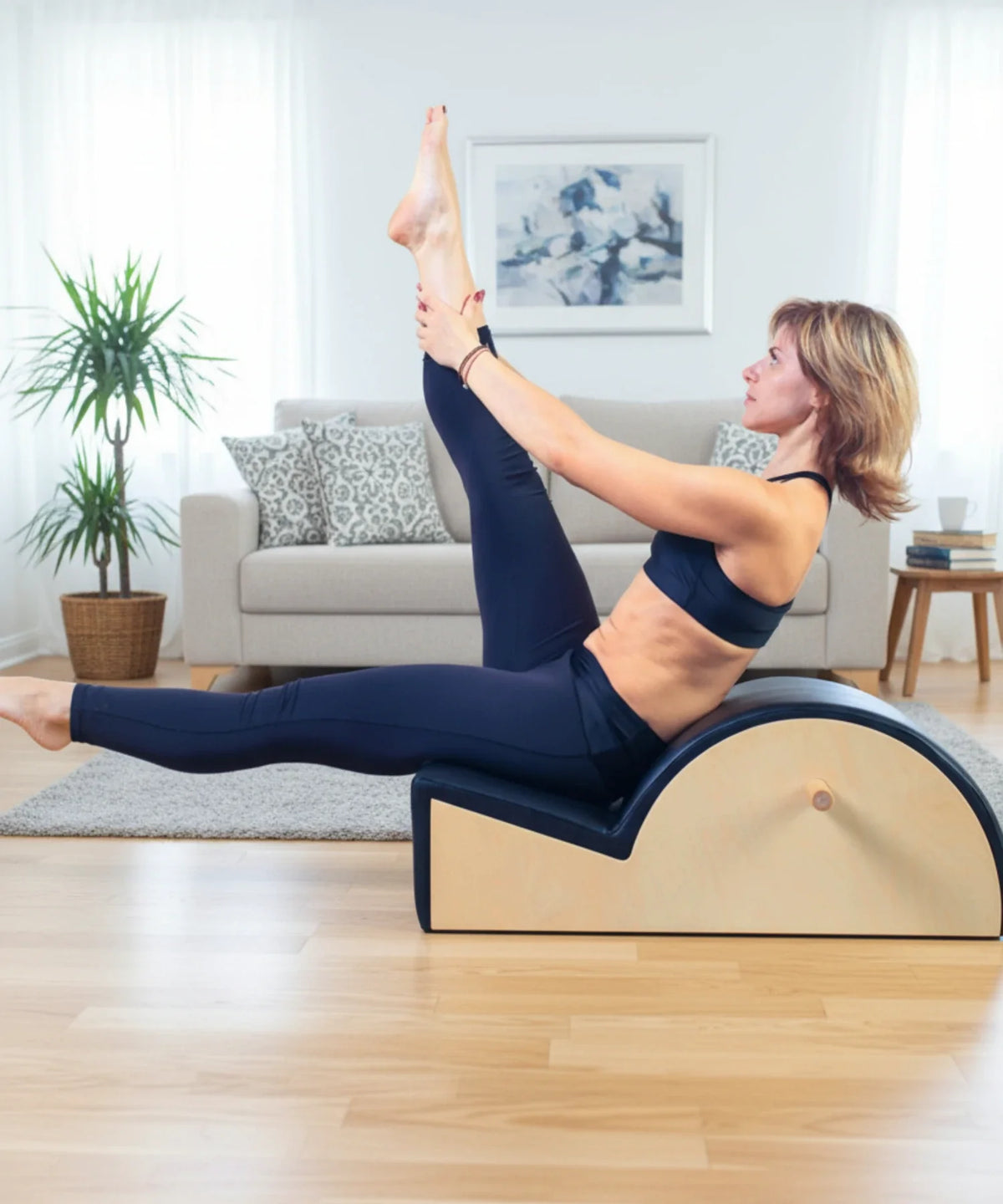 Pilates spine correctors for stretching, posture, and core training