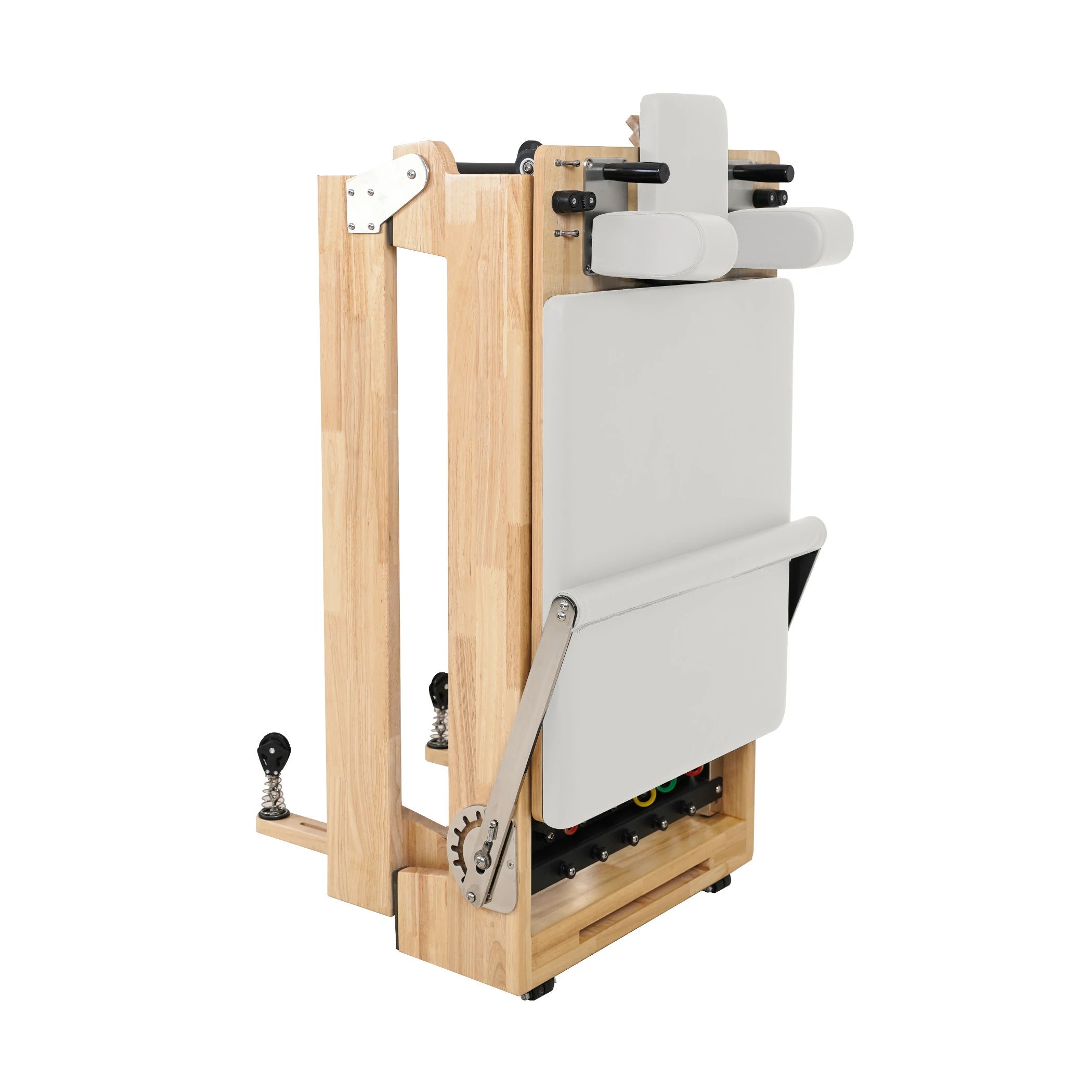 Oak Folding Classic Pilates Reformer White