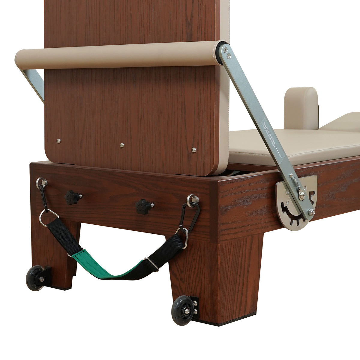Gymfrog Classic Walnut Pilates Reformer Latte