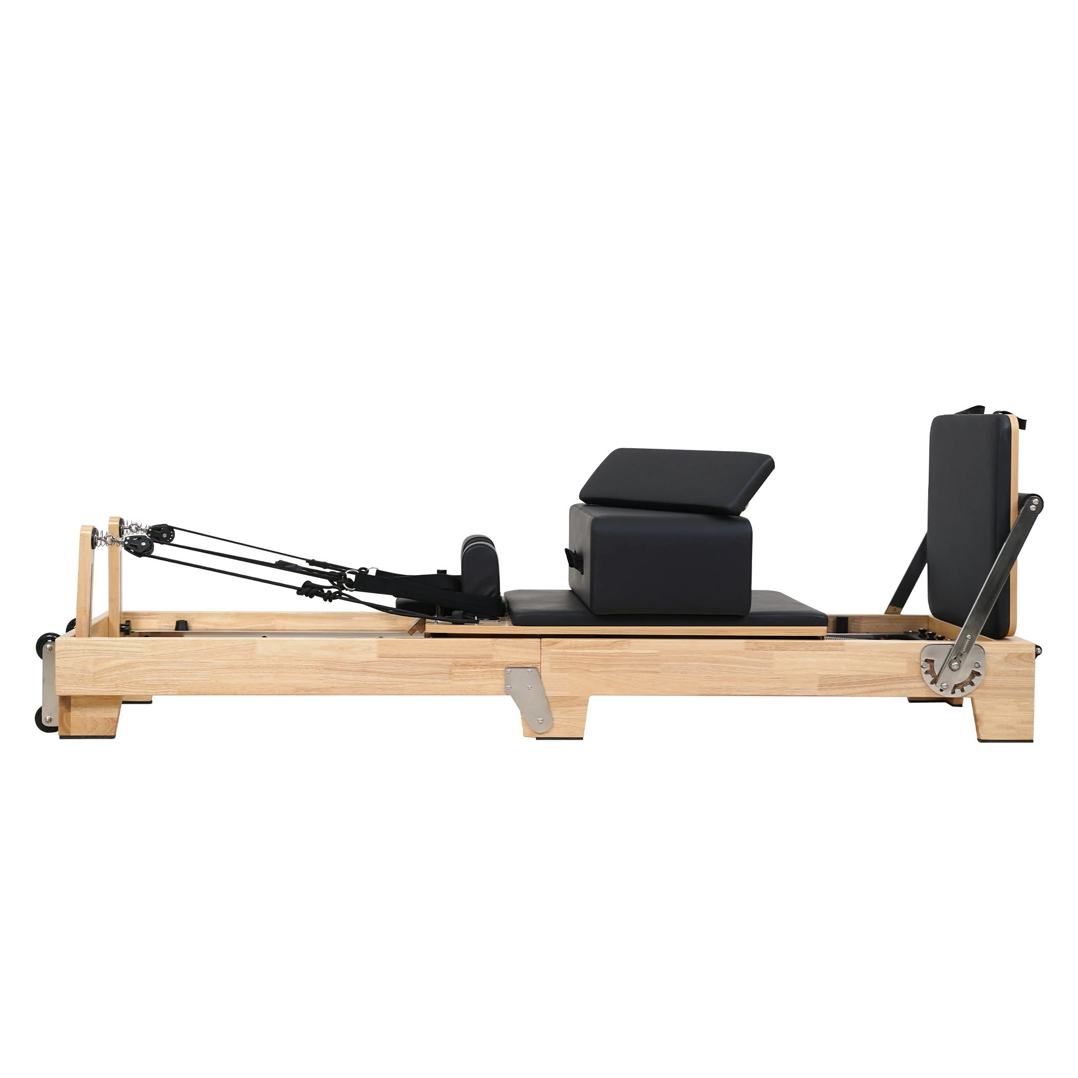 Oak Folding Classic Pilates Reformer Black