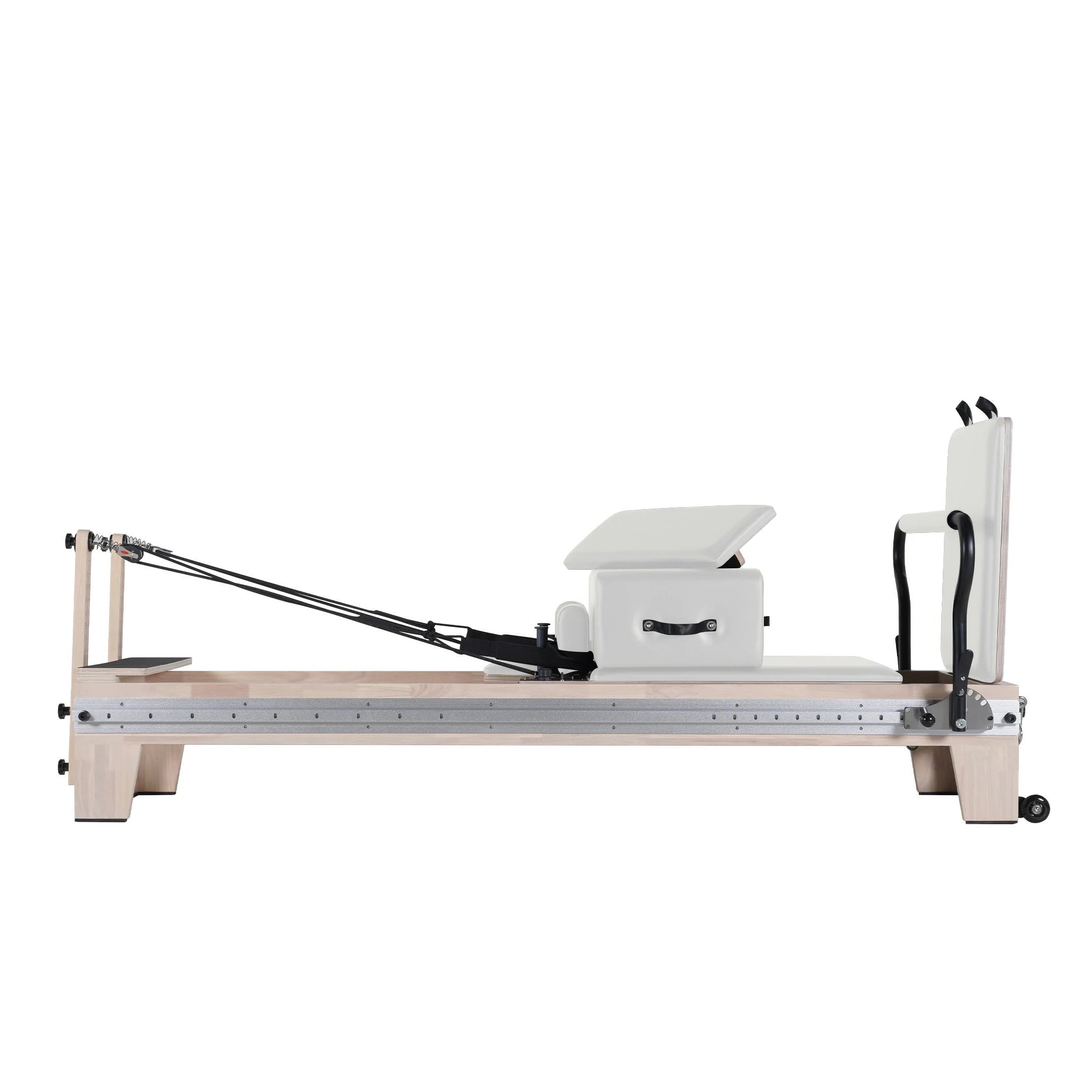 Oak Full Track Split Glide Pilates Reformer White