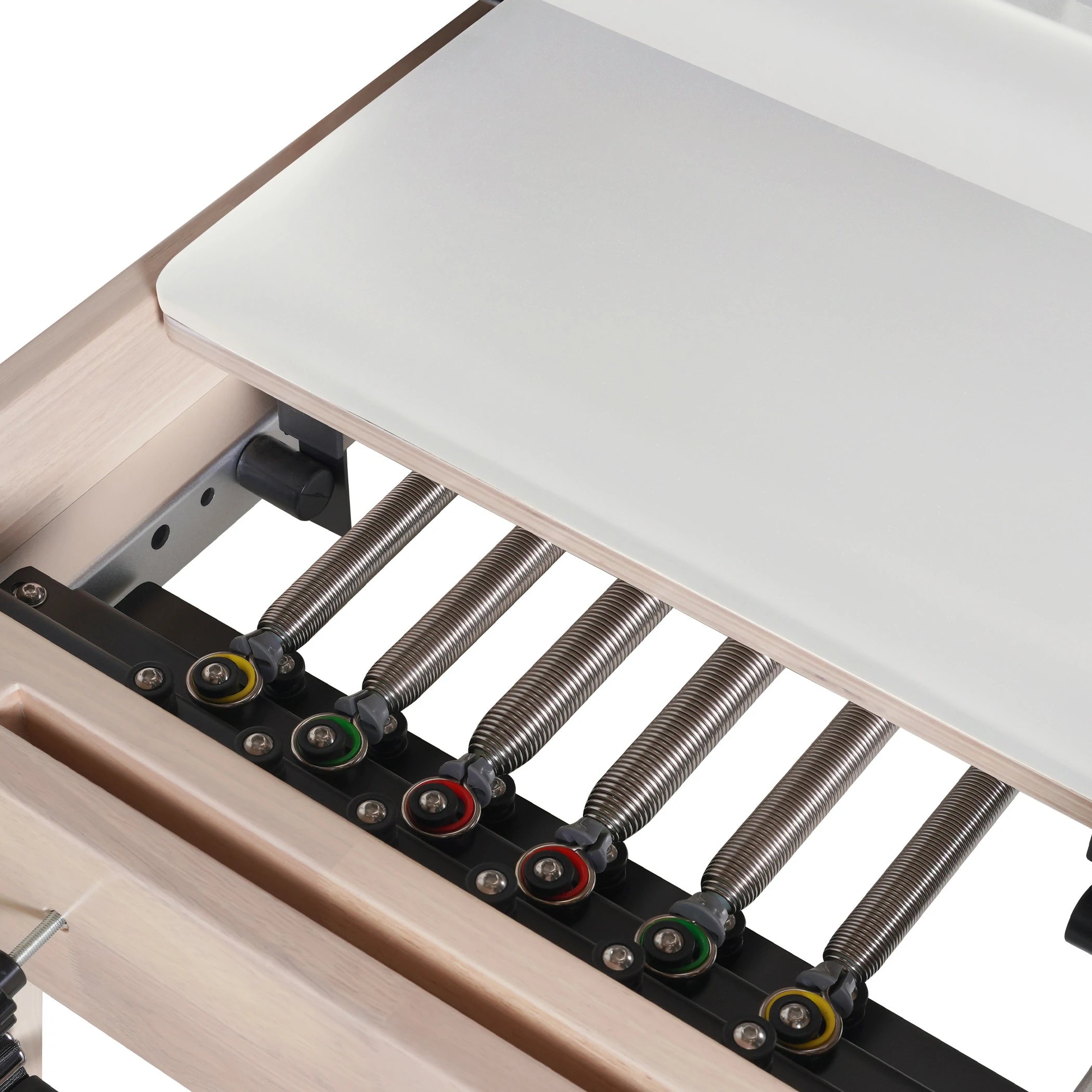 Oak Full Track Split Glide Pilates Reformer White