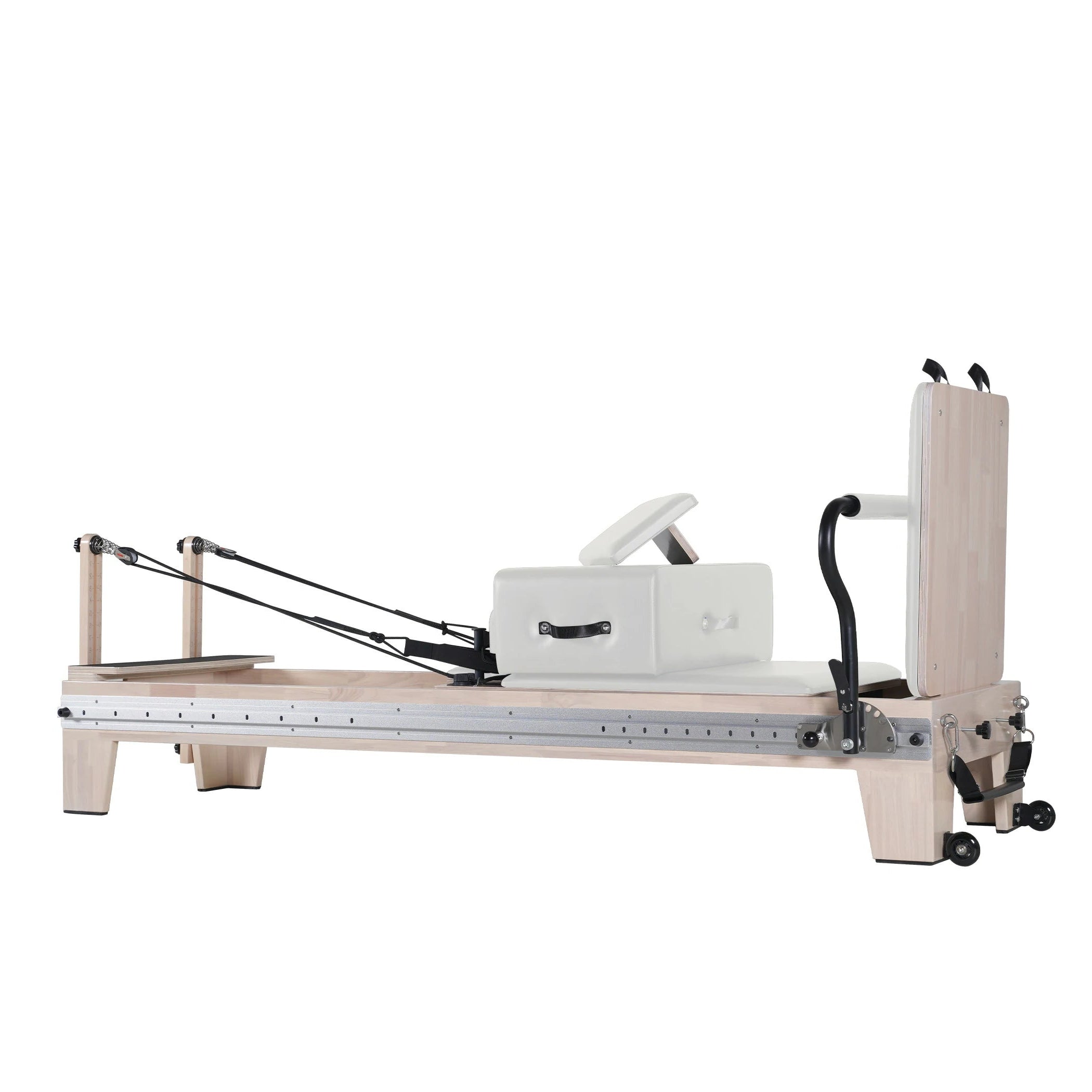 Oak Full Track Split Glide Pilates Reformer White