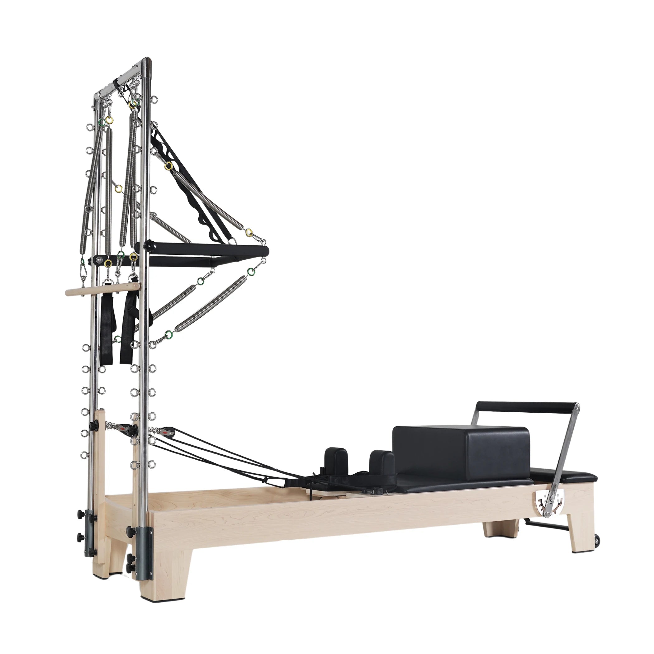 Maple Pilates Reformer with Tower Black