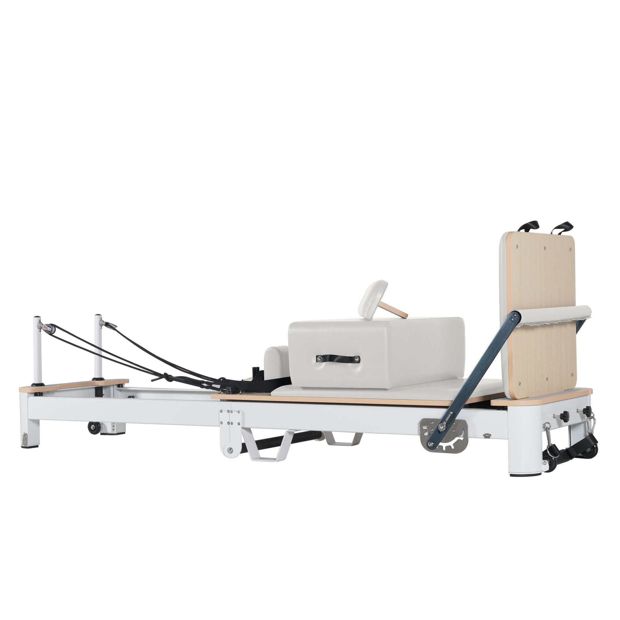 Folding Pilates Aluminum Alloy Reformer White