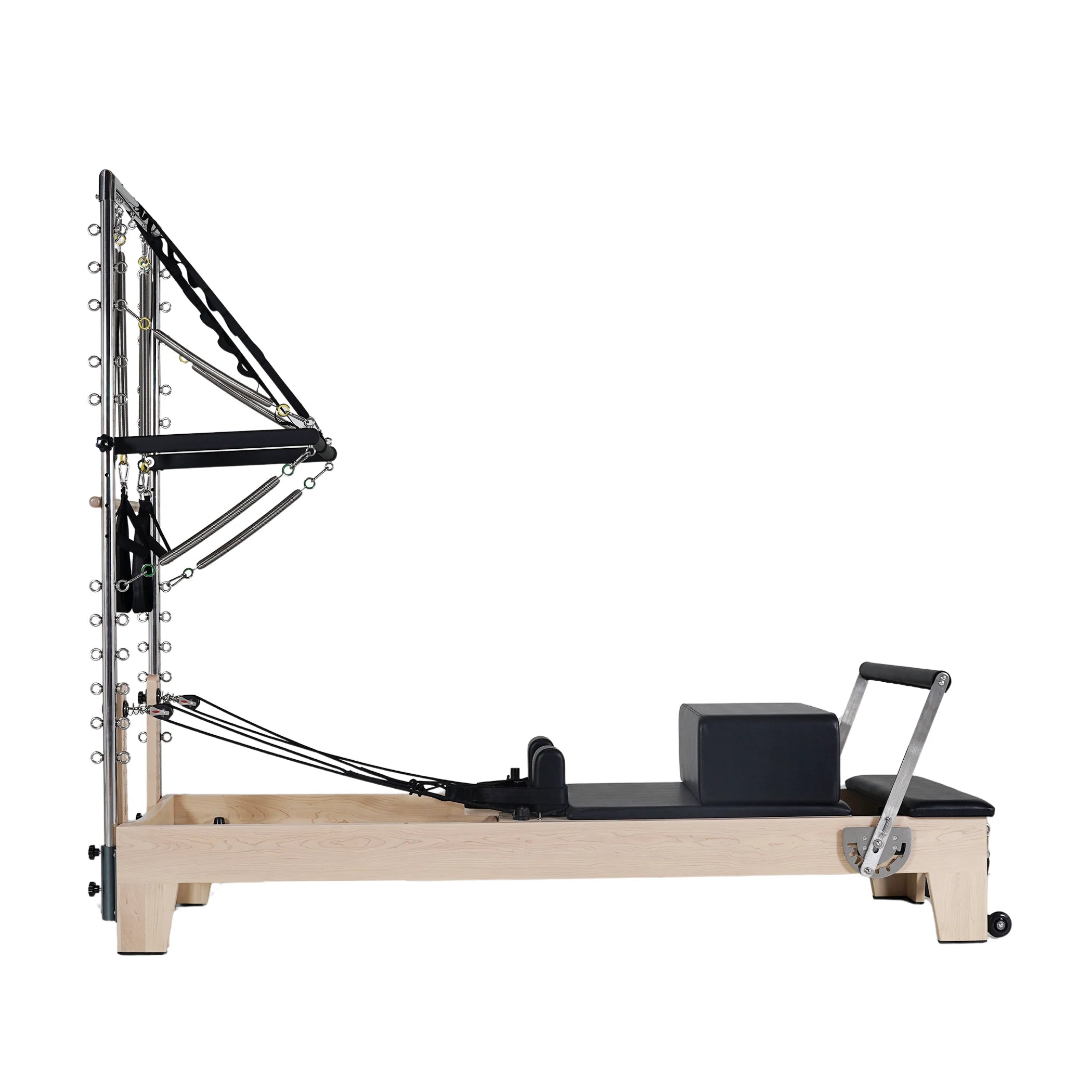 Maple Pilates Reformer with Tower Black