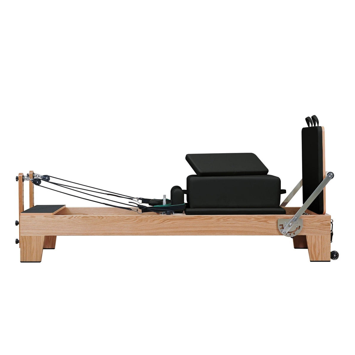 Gymfrog Premium Red Oak Pilates Reformer Black