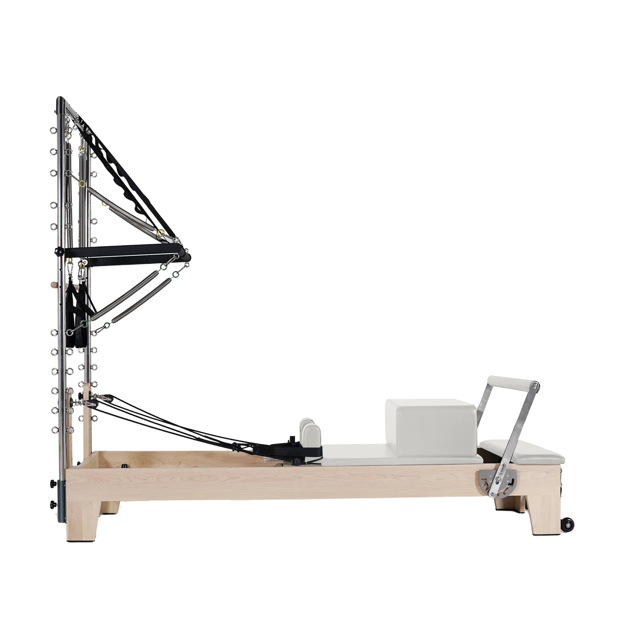 Maple Pilates Reformer with Tower White