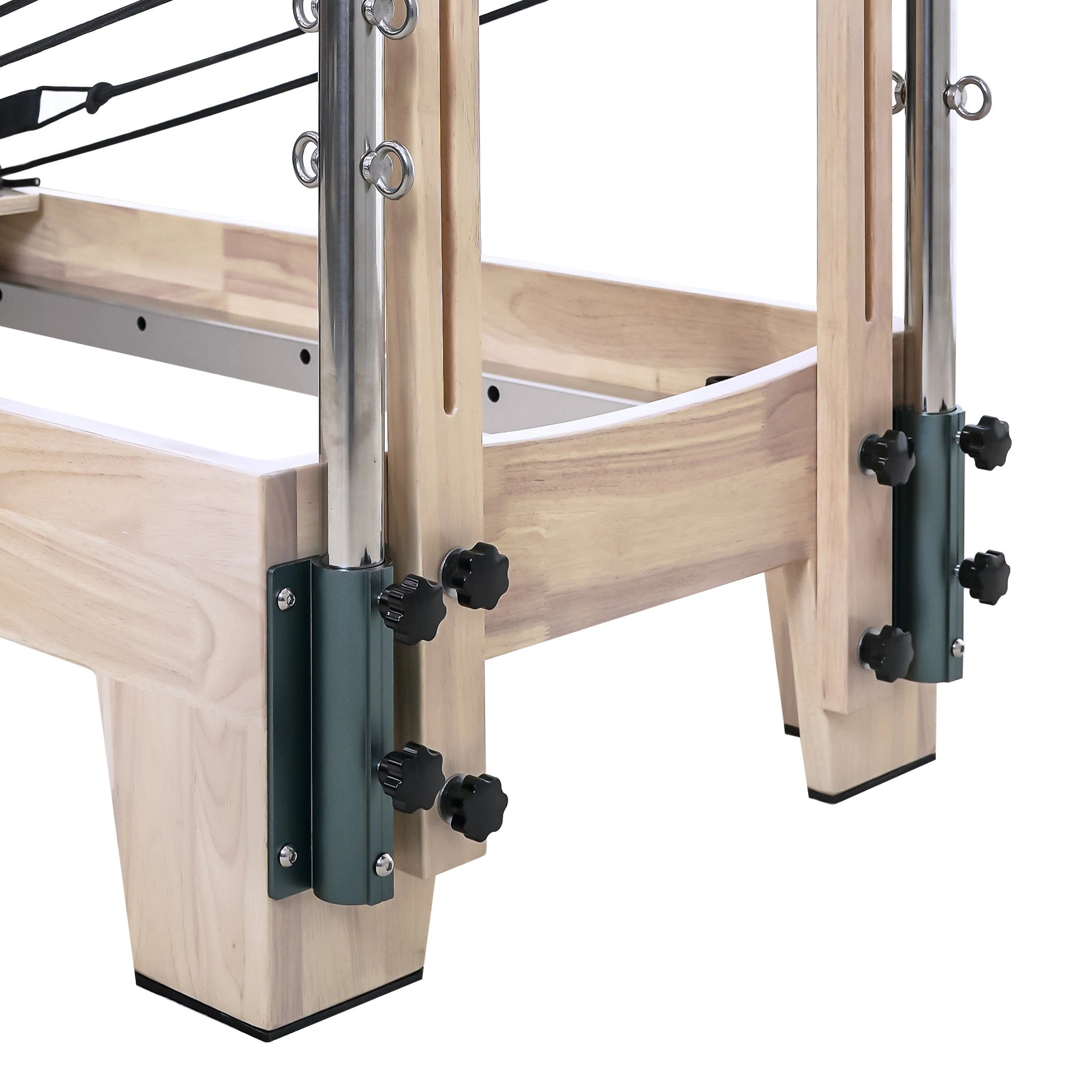 Oak Pilates Reformer with Tower White