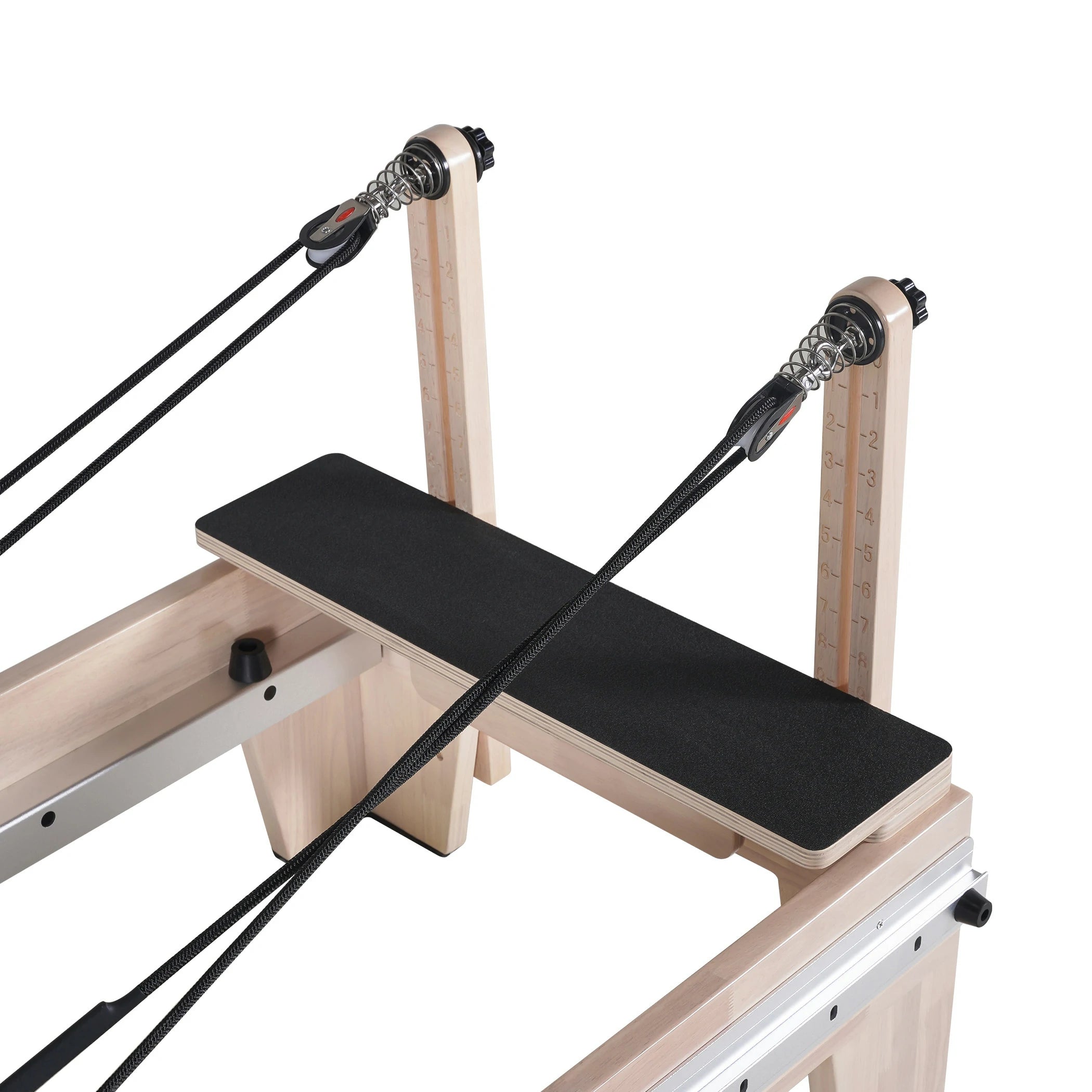 Oak Full Track Split Glide Pilates Reformer White