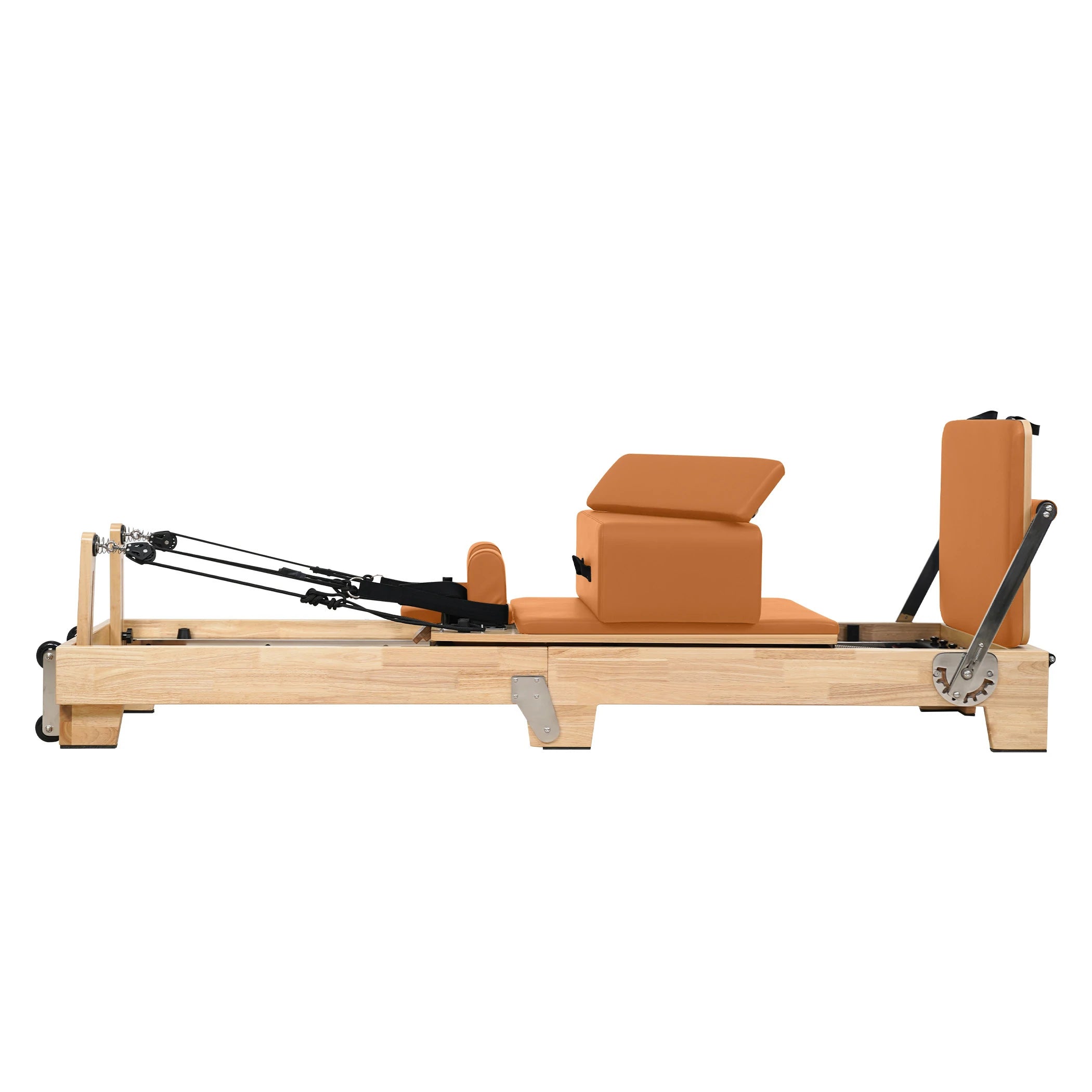 Oak Folding Classic Pilates Reformer Orange