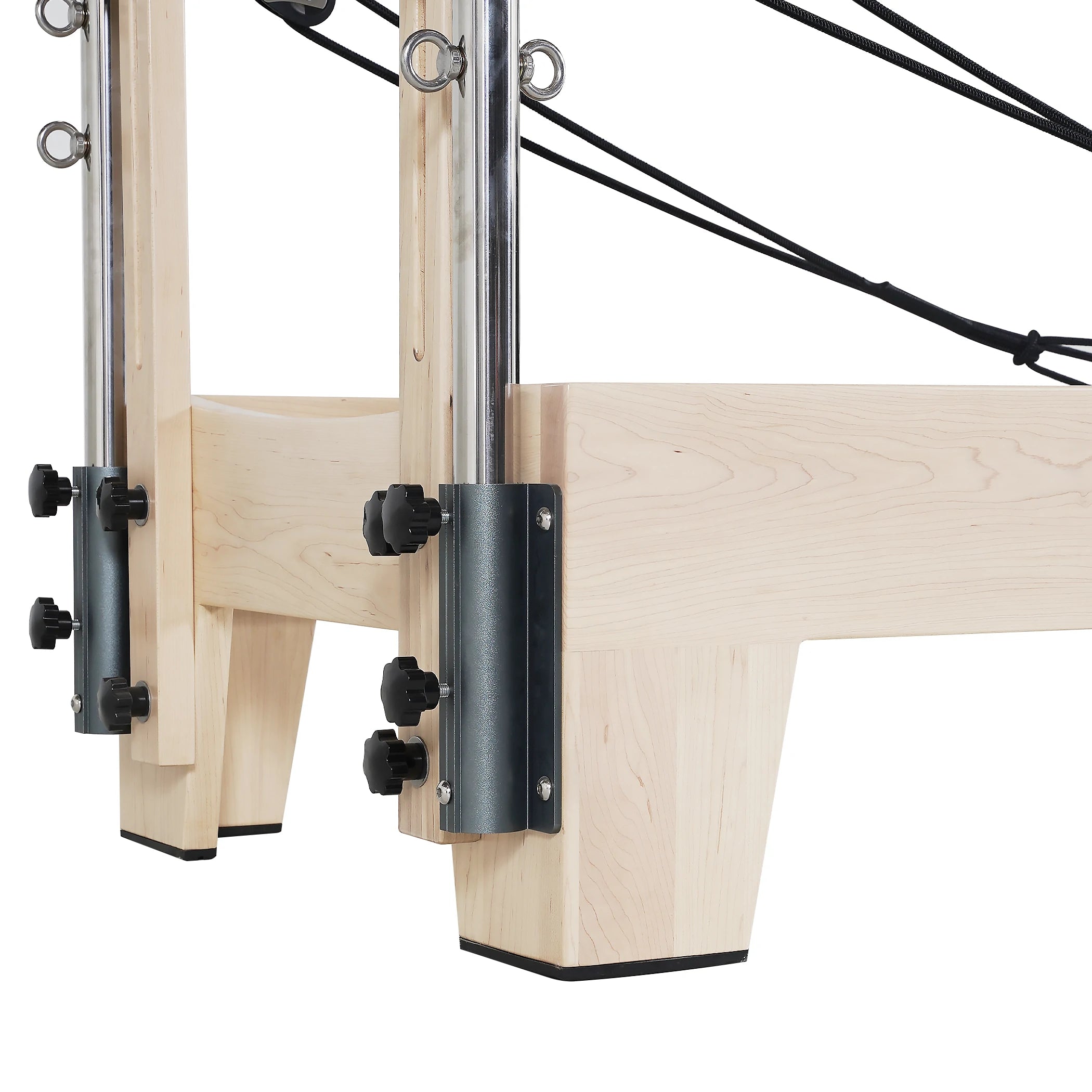 Maple Pilates Reformer with Tower Black