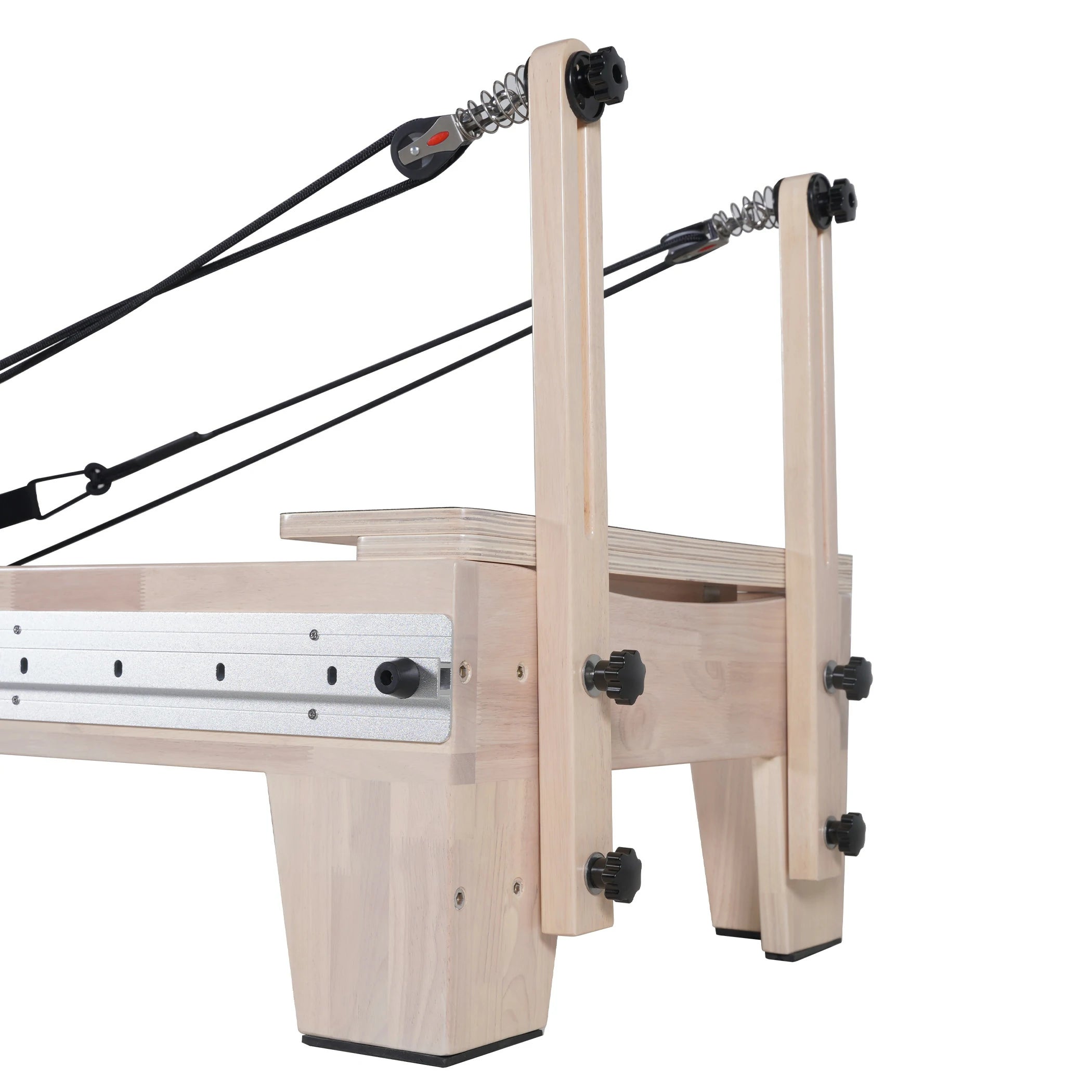 Oak Full Track Split Glide Pilates Reformer White
