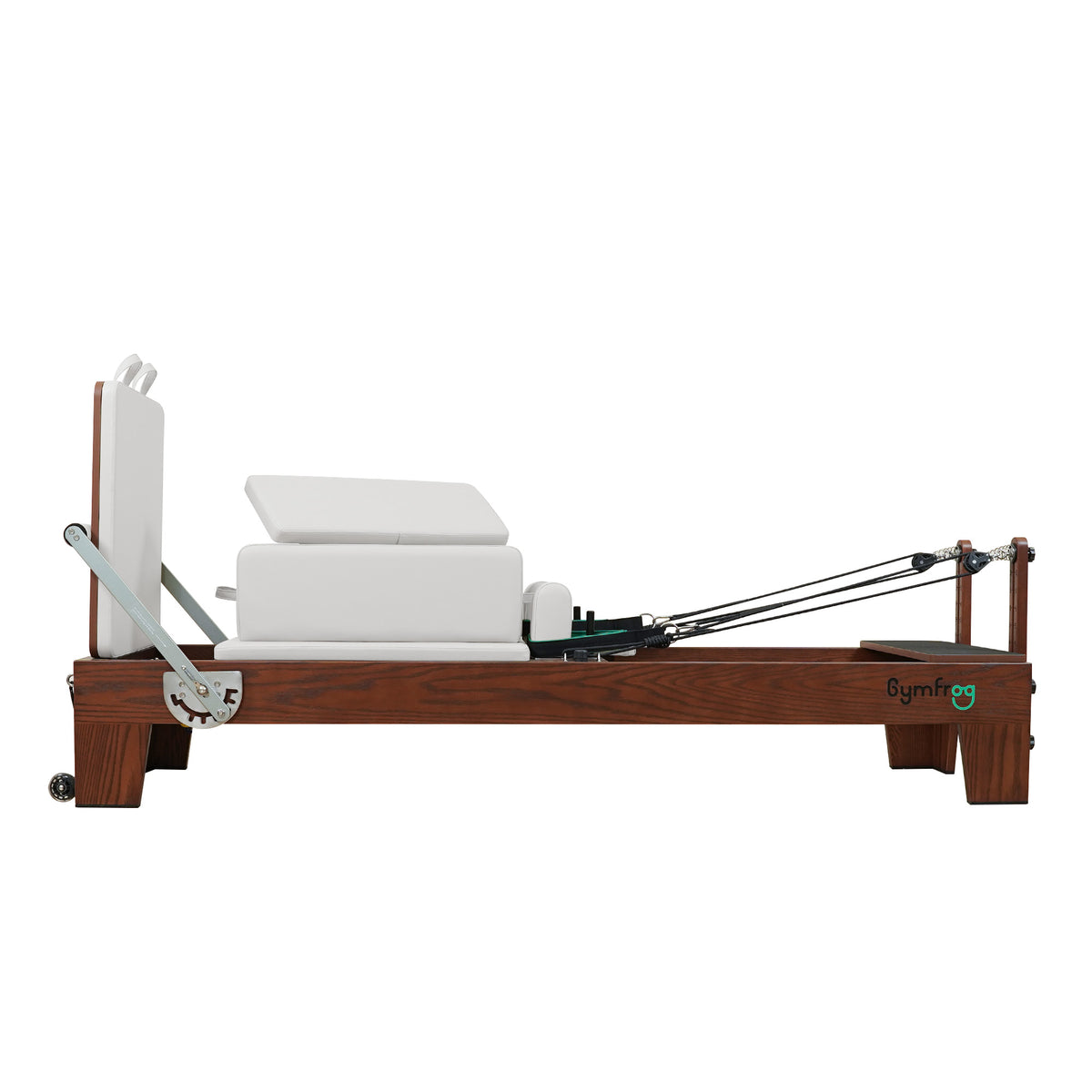 Gymfrog Classic Walnut Pilates Reformer Beige