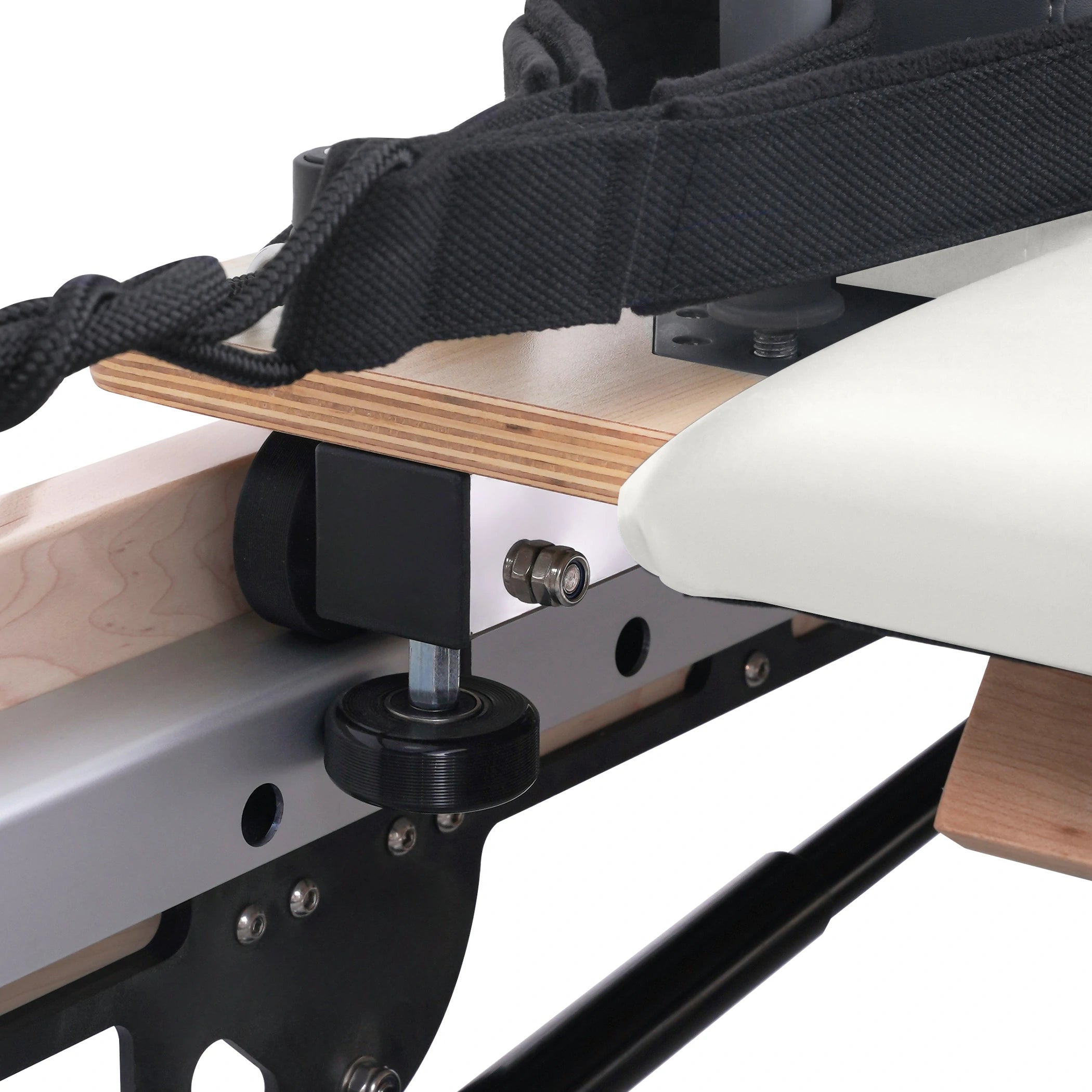 Maple Adjustable-Leg Foldable Pilates Reformer White