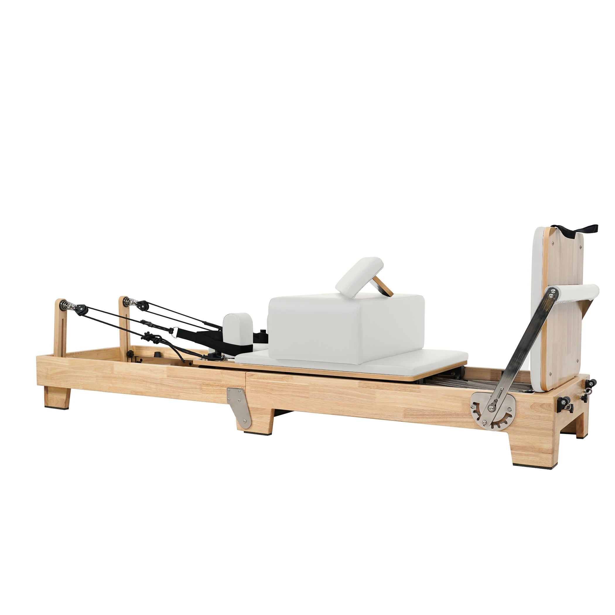Oak Folding Classic Pilates Reformer White