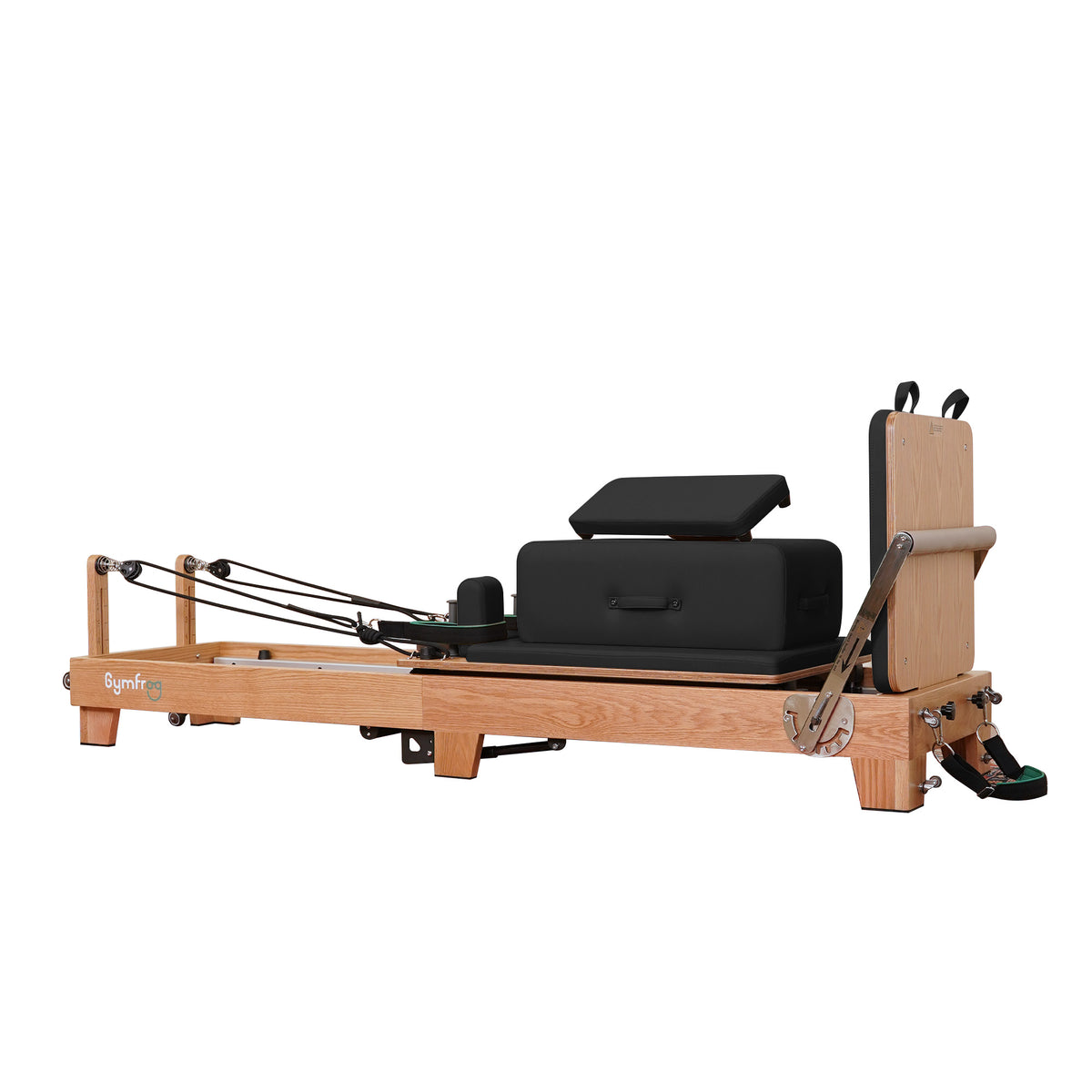 Gymfrog Premium Folding Wood Pilates Reformer Black