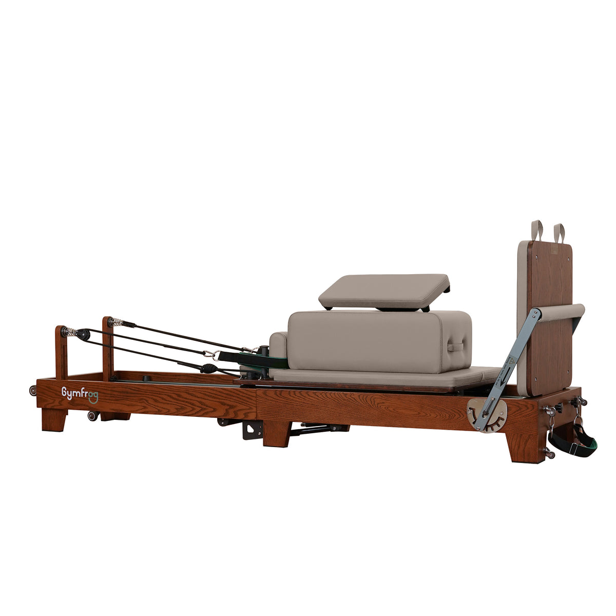 Gymfrog Premium Folding Walnut Pilates Reformer Latte