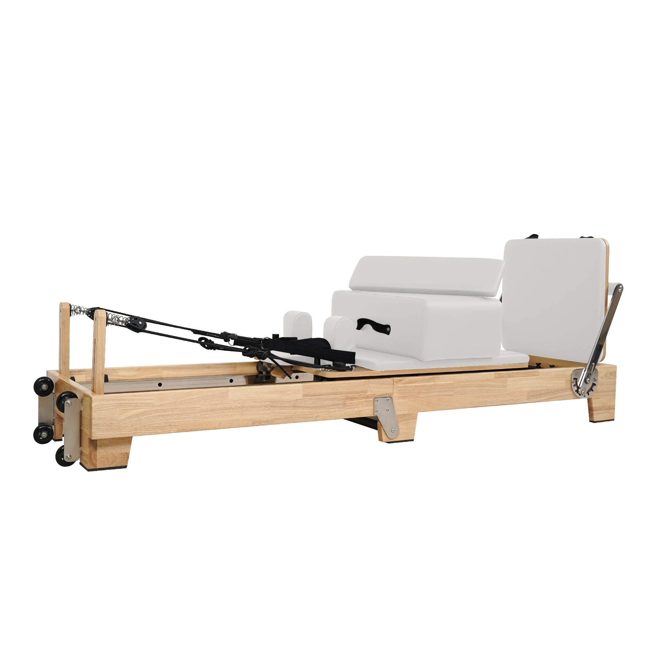 Oak Folding Classic Pilates Reformer White