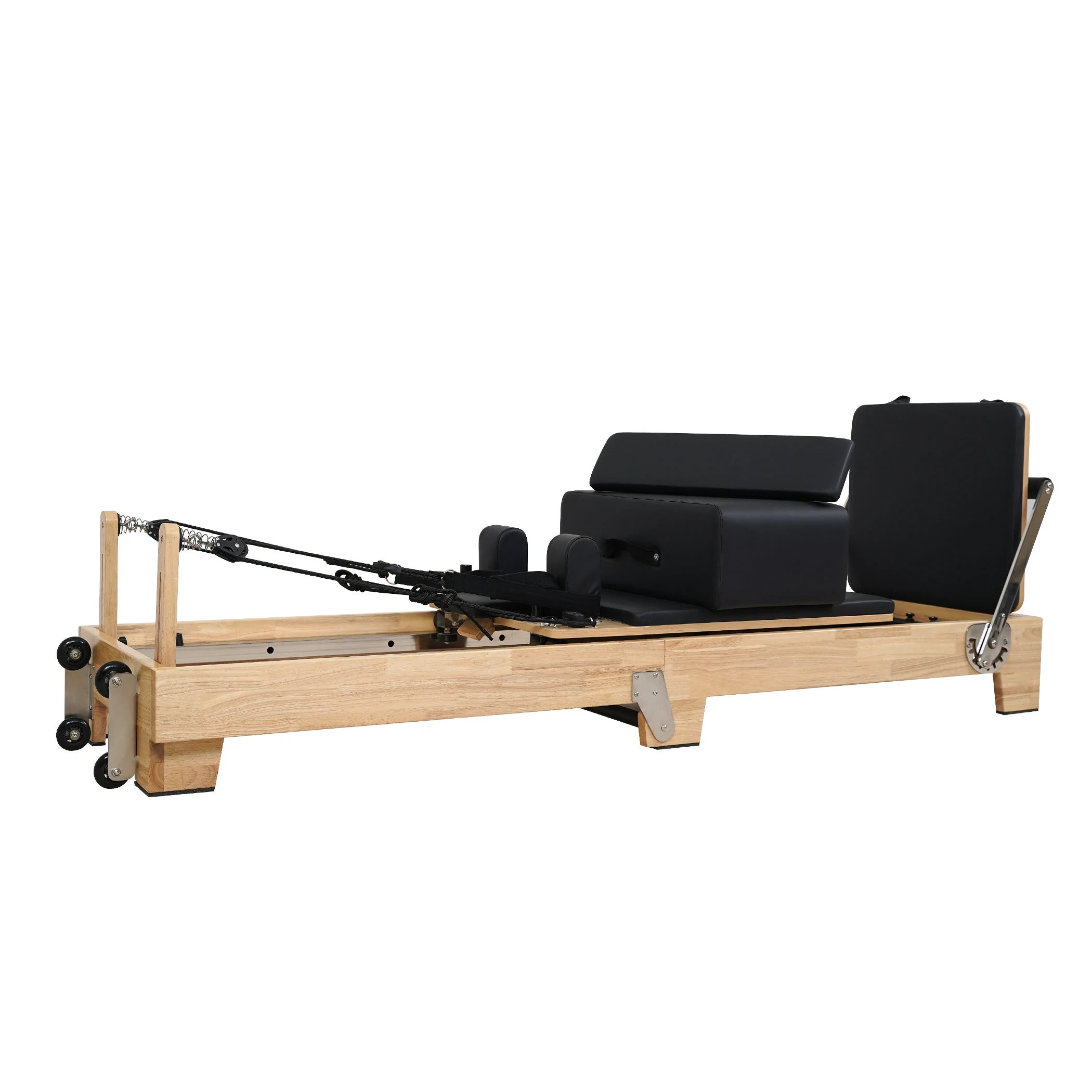 Oak Folding Classic Pilates Reformer Black