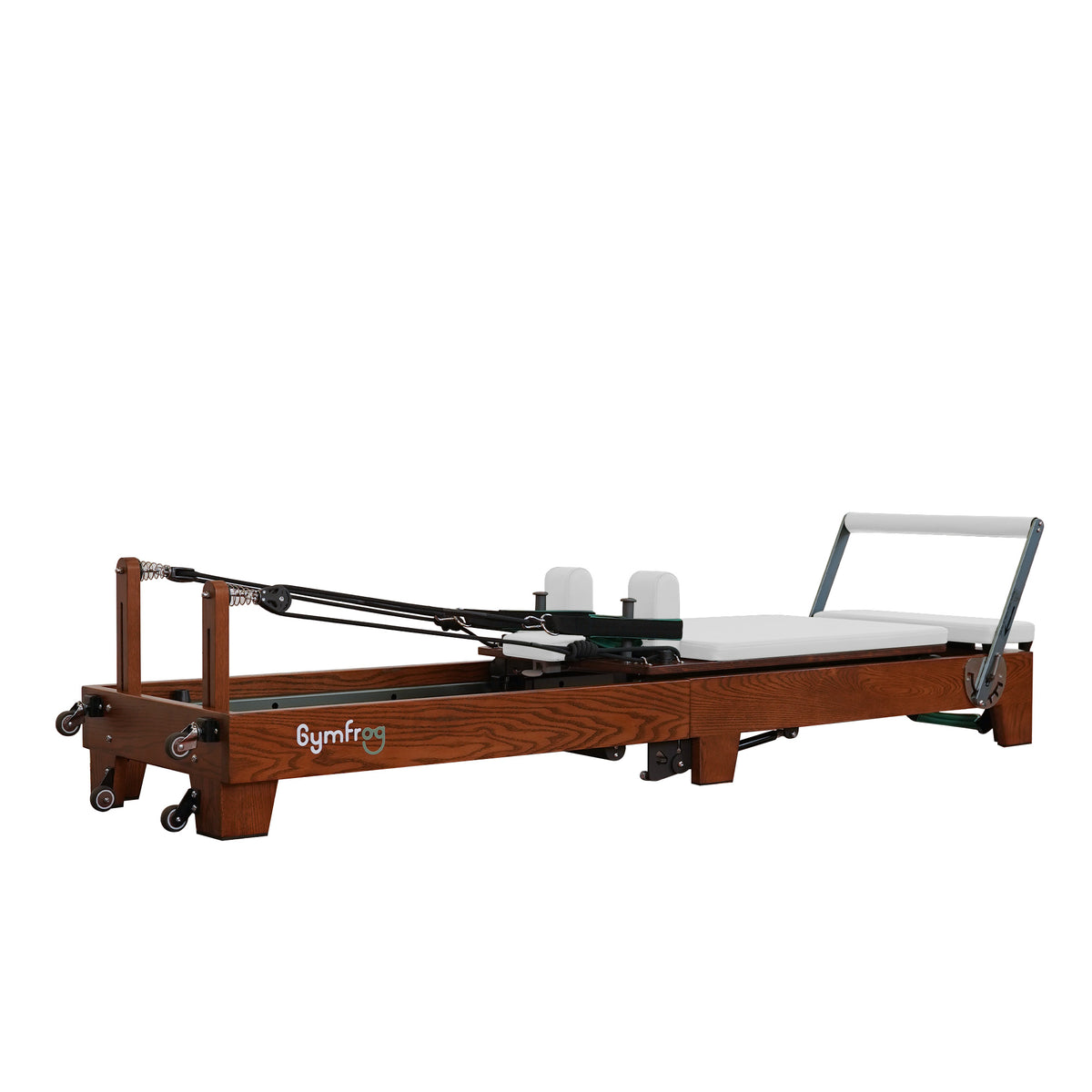 Gymfrog Premium Folding Walnut Pilates Reformer Beige
