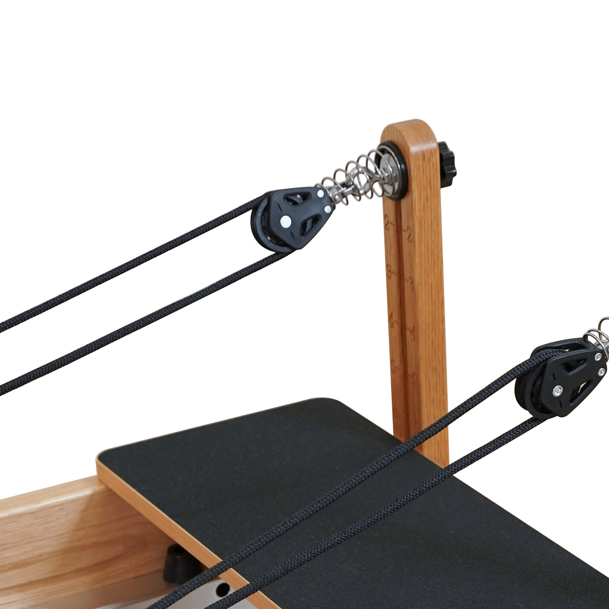 Gymfrog Premium Red Oak Pilates Reformer Black