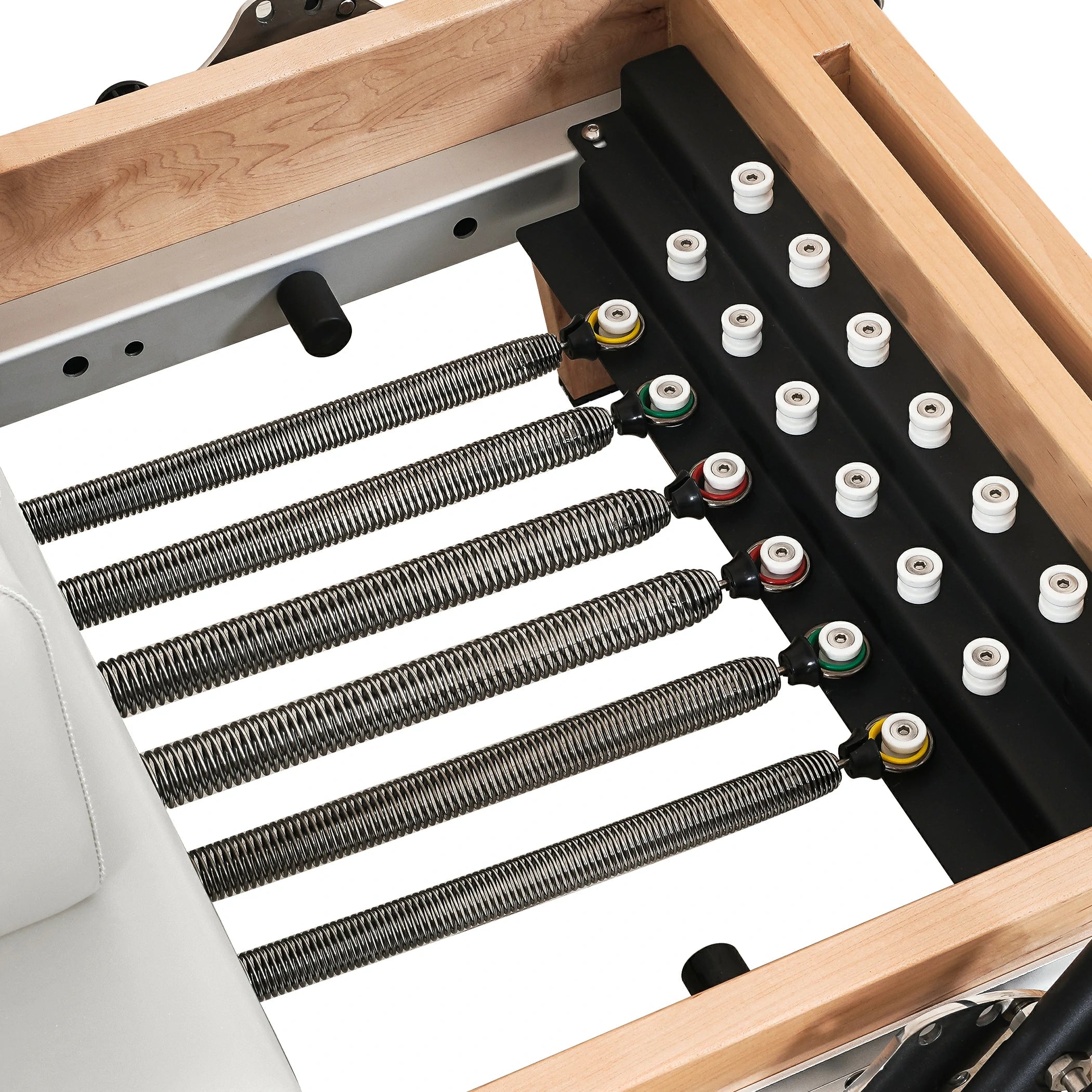 Maple Full Track Split Glide Pilates Reformer White