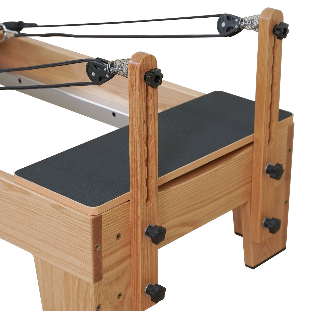 Gymfrog Premium Red Oak Pilates Reformer Black