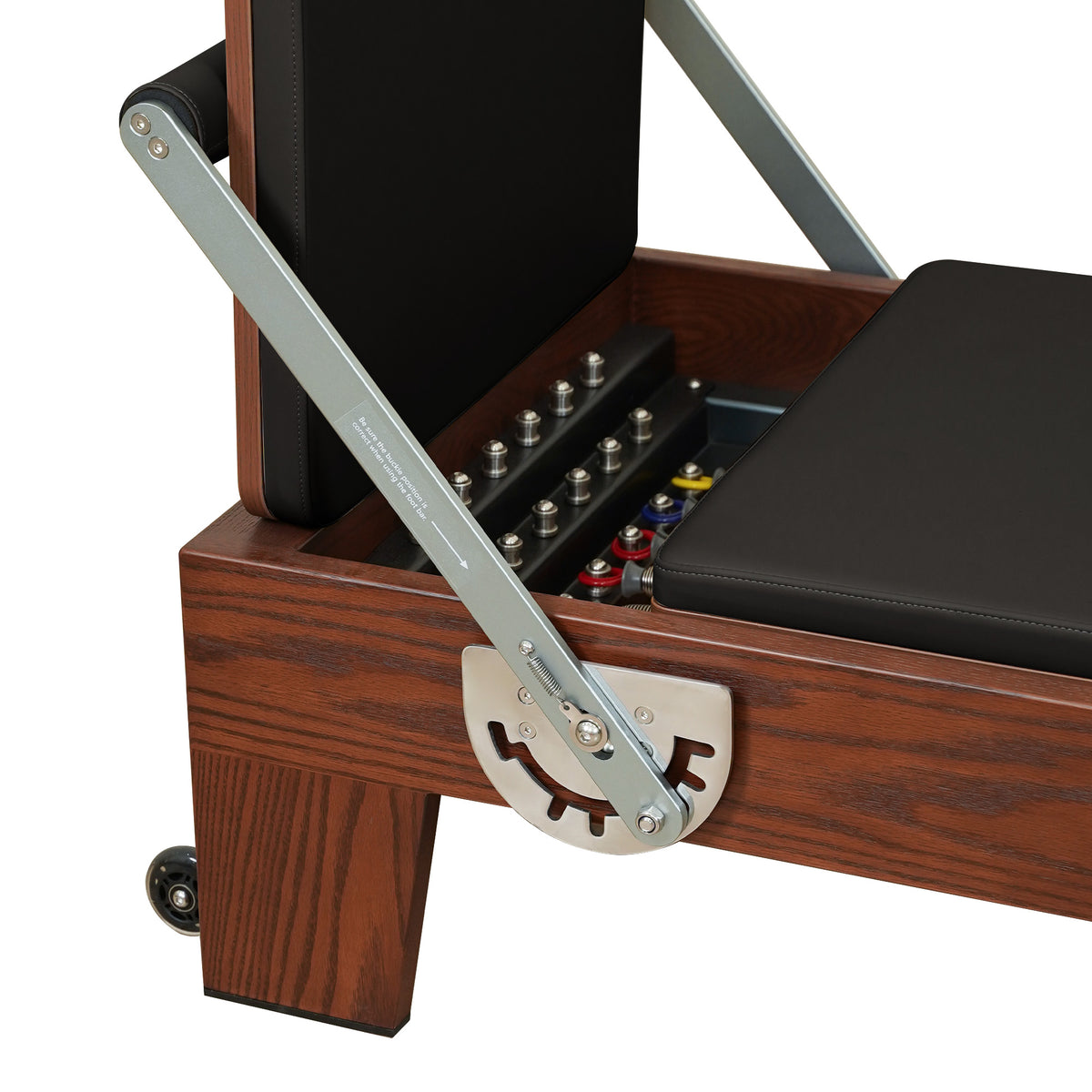 Gymfrog Classic Walnut Pilates Reformer Black