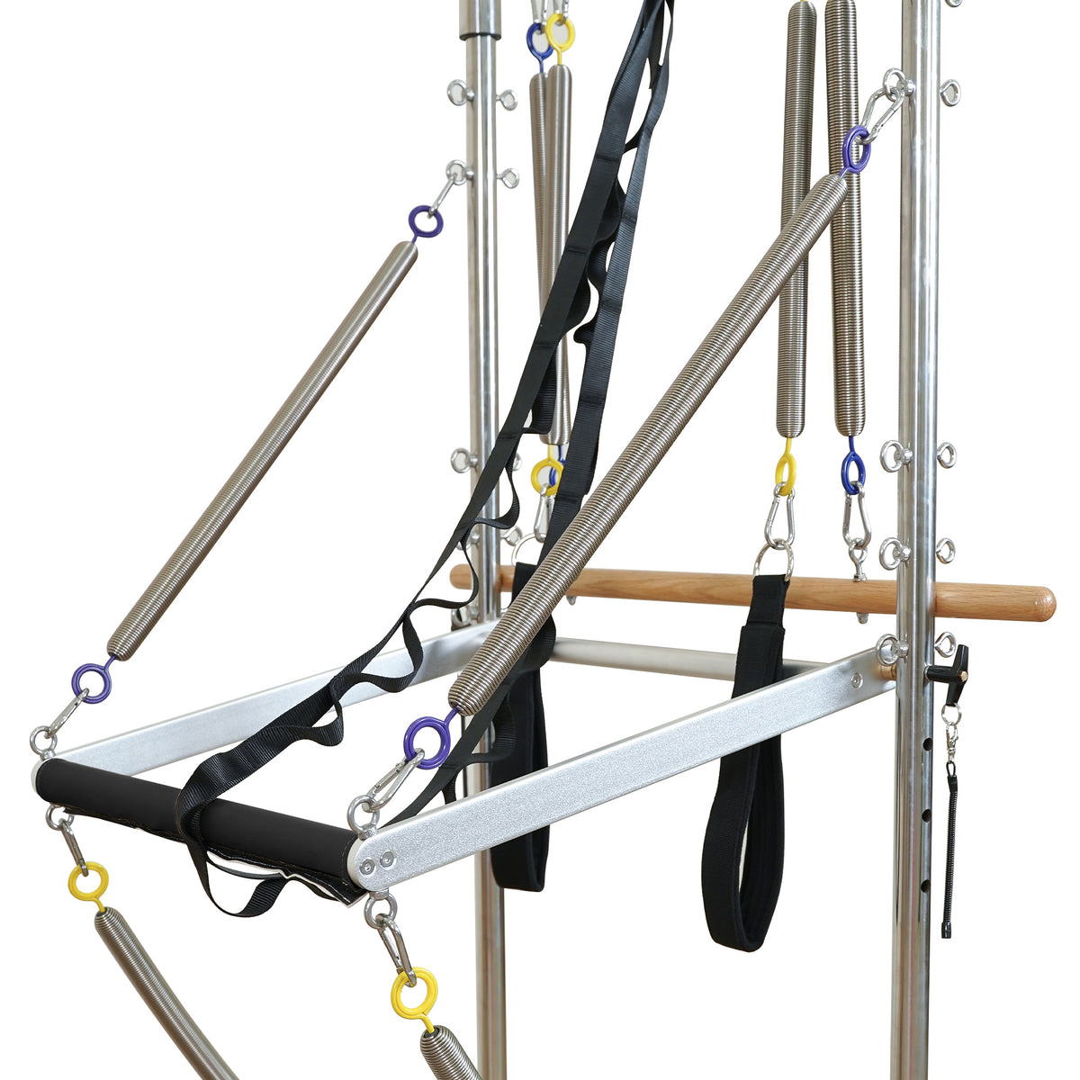 Gymfrog Premium Red Oak Pilates Reformer with Tower Black