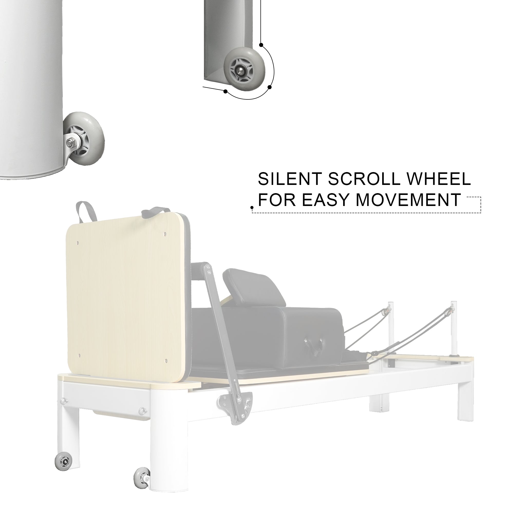 Aluminium Pilates Reformer White