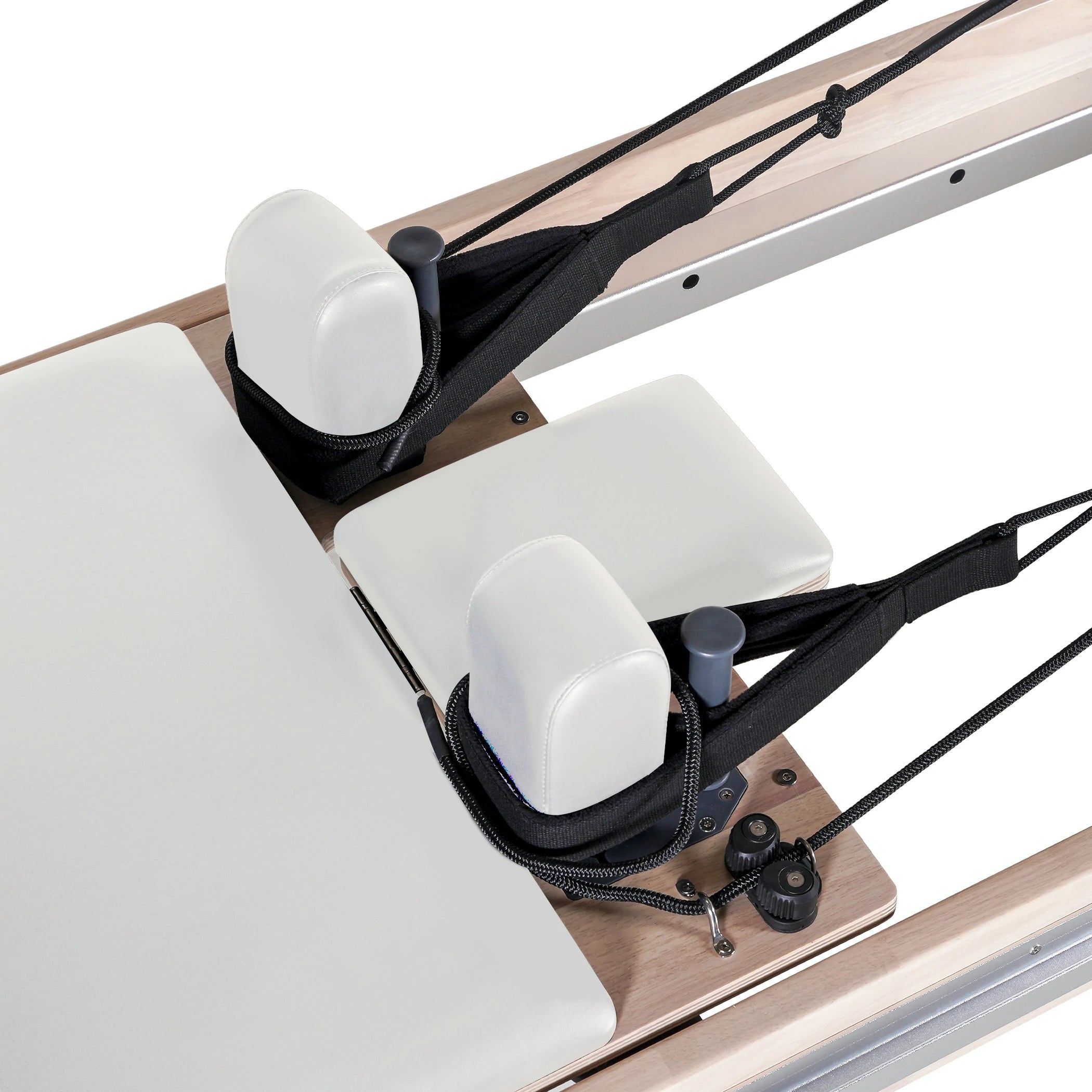 Oak Full Track Split Glide Pilates Reformer White
