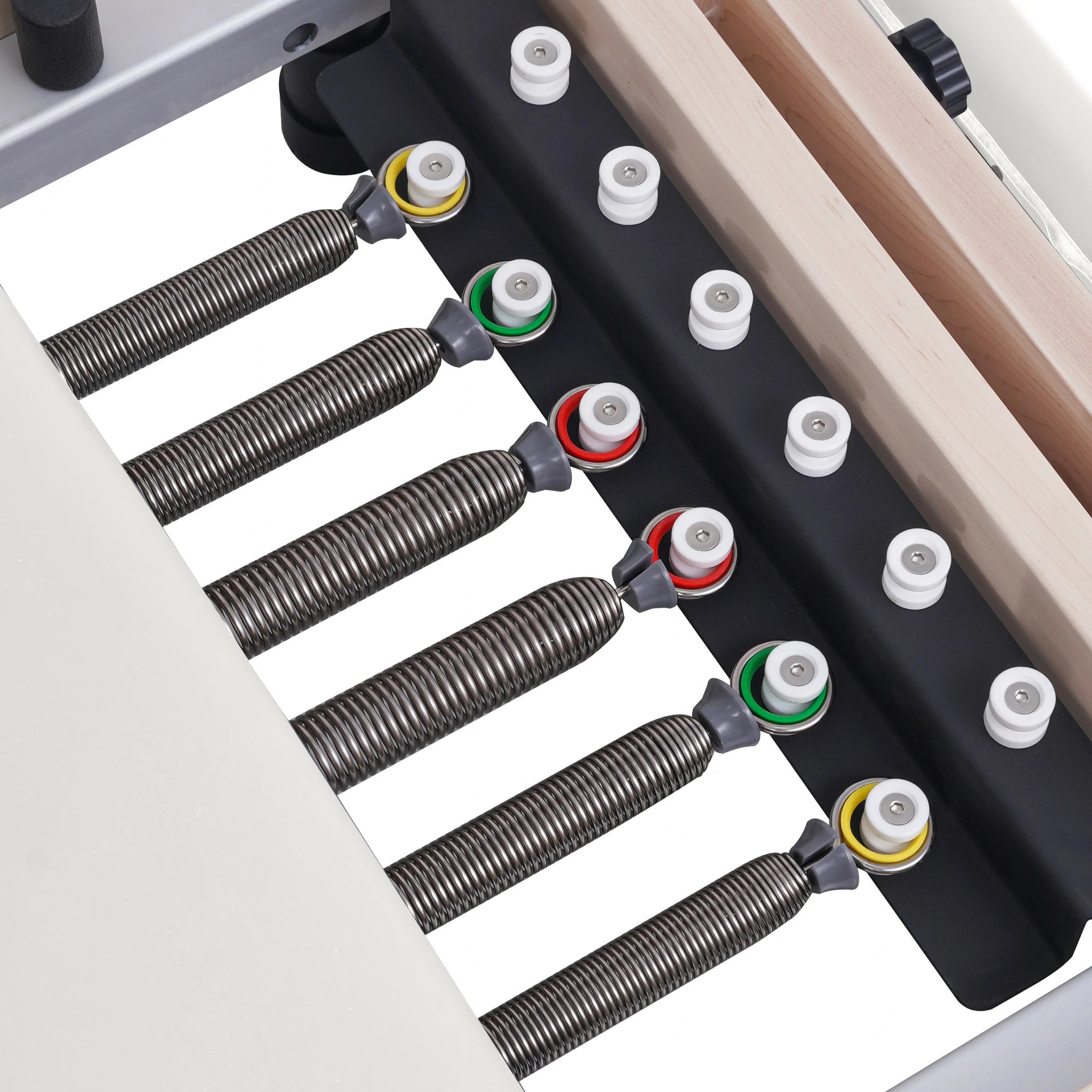 Maple Adjustable-Leg Foldable Pilates Reformer White