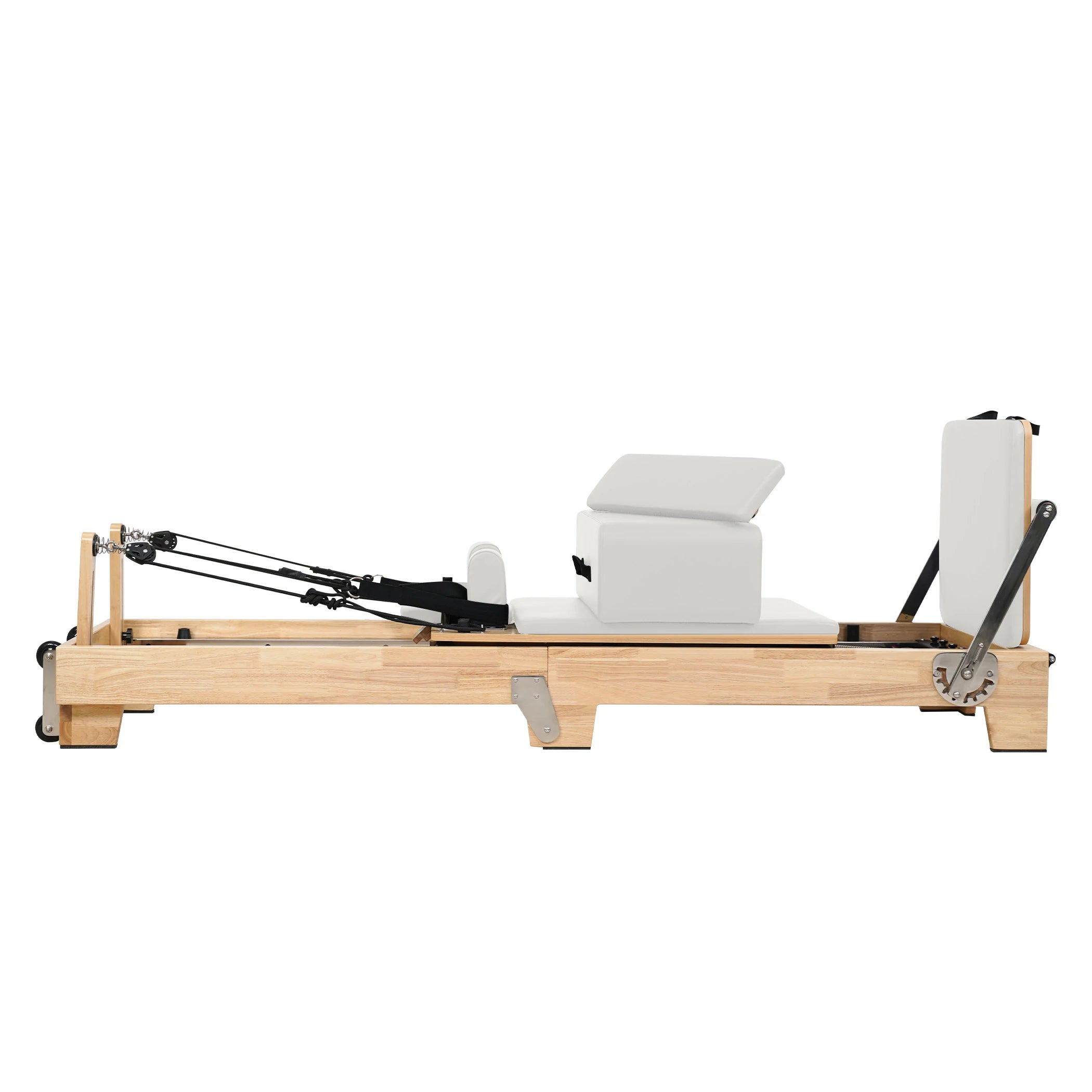 Oak Folding Classic Pilates Reformer White