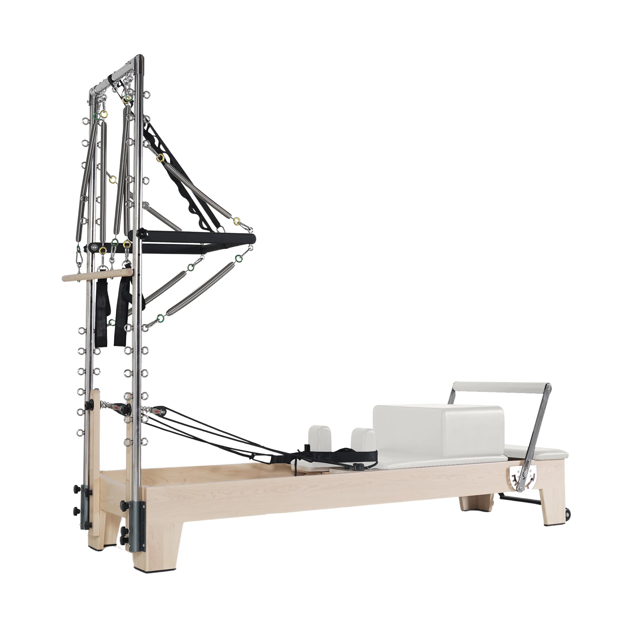 Maple Pilates Reformer with Tower White