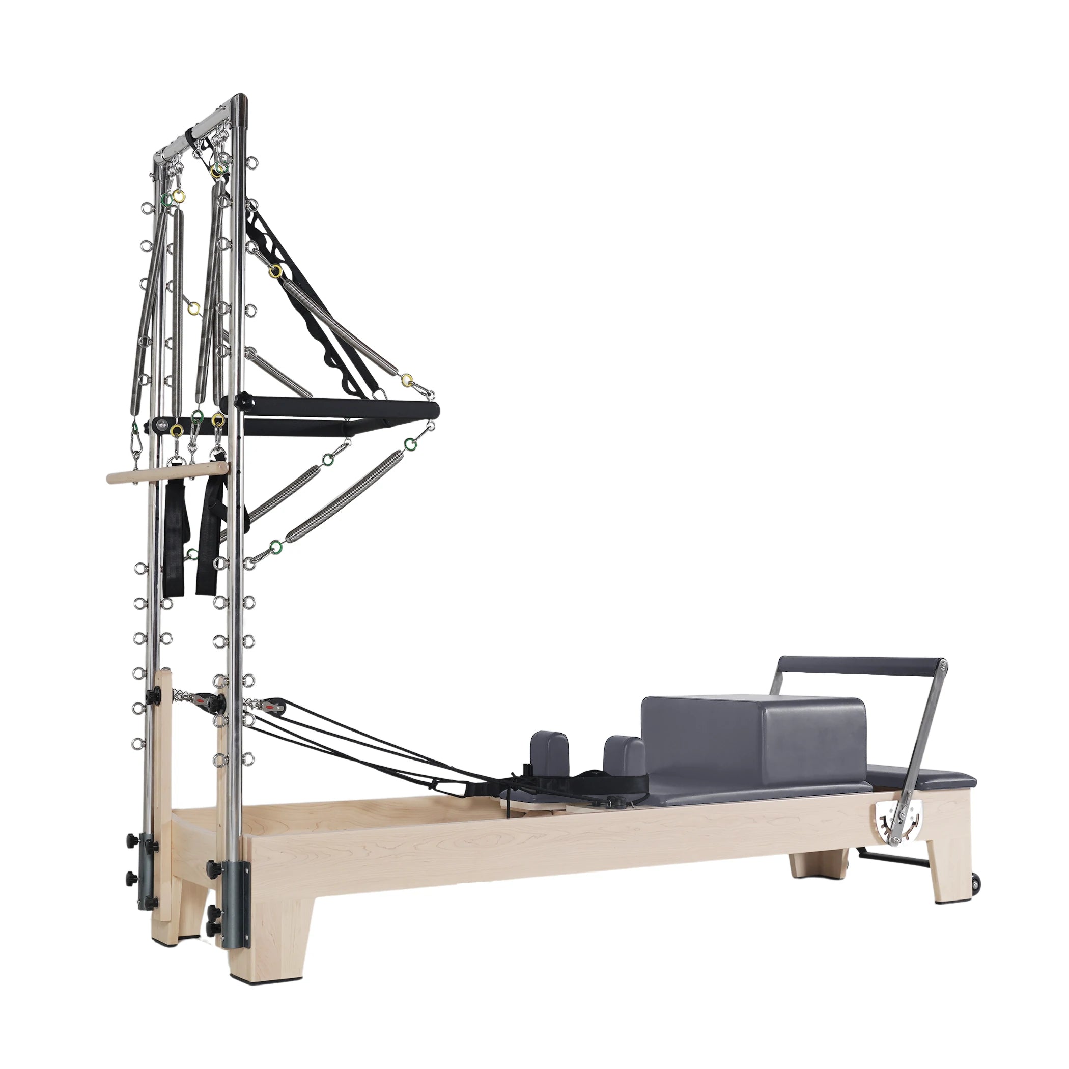 Maple Pilates Reformer with Tower Grey