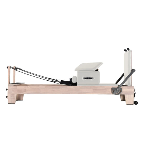 Classic Pilates Wood Reformer White