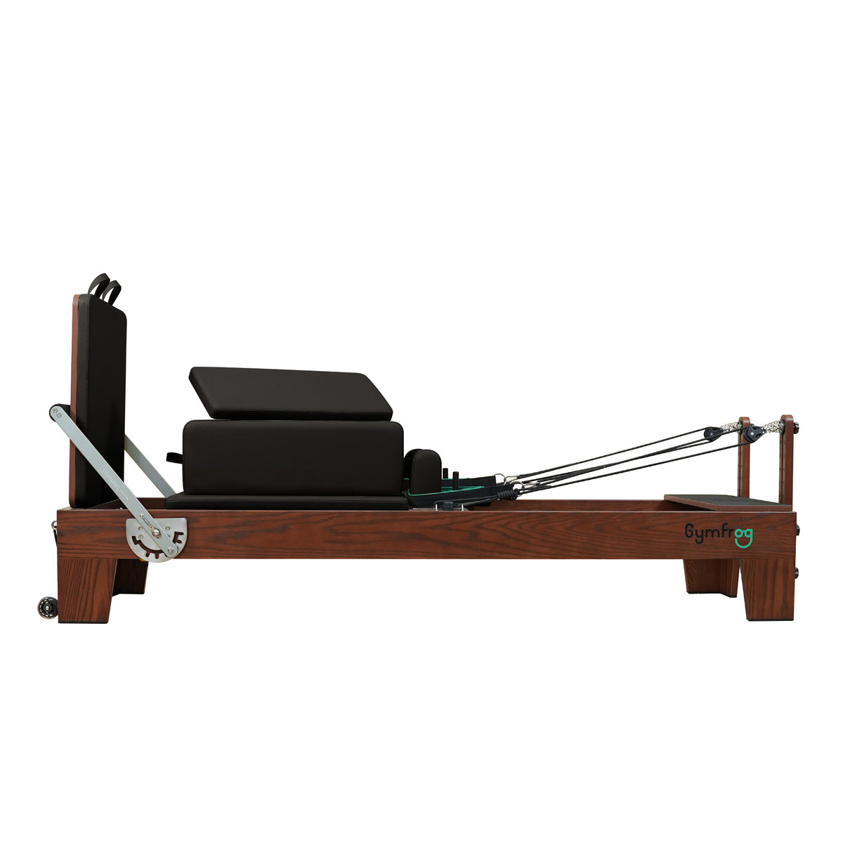 Gymfrog Classic Walnut Pilates Reformer Black
