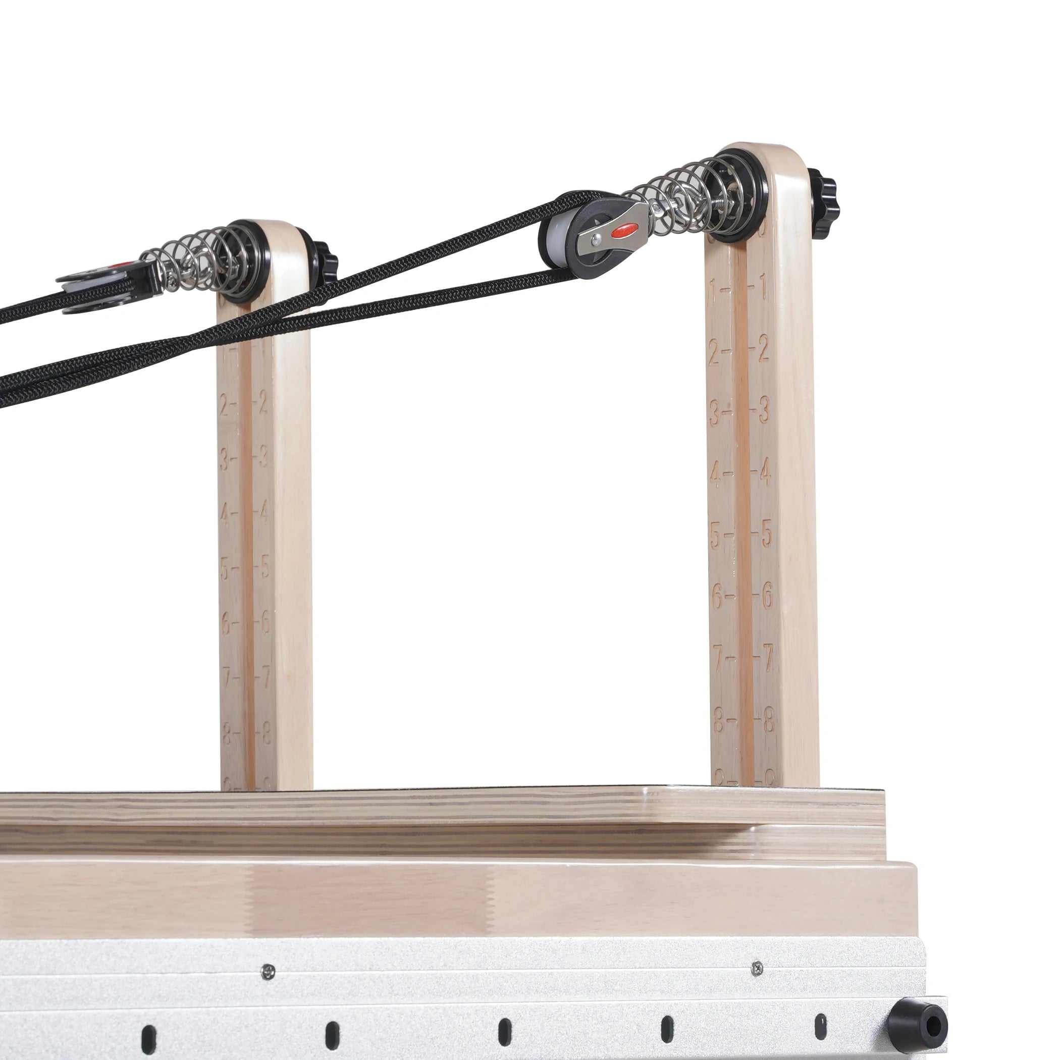 Oak Full Track Split Glide Pilates Reformer White