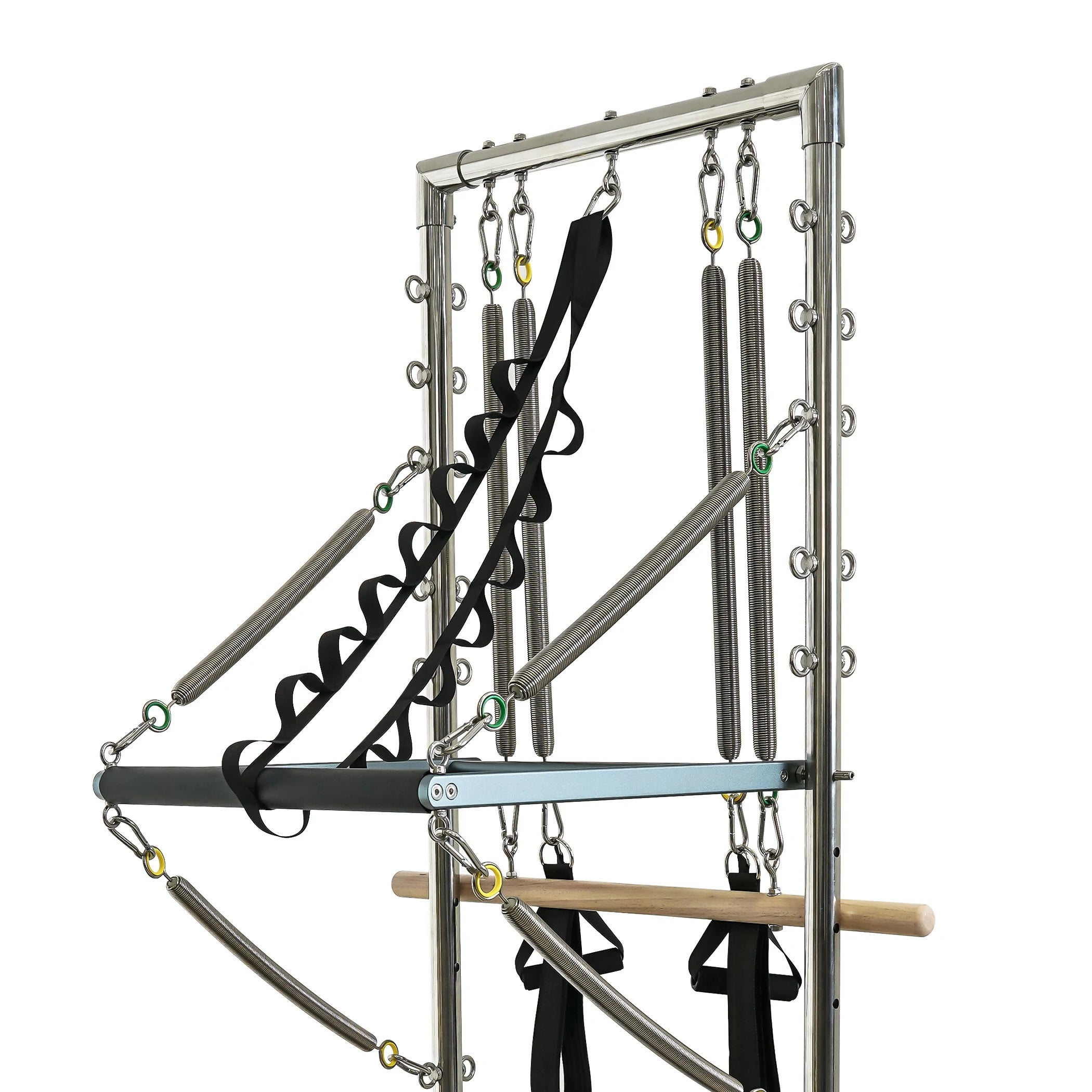 Oak Pilates Reformer with Tower White