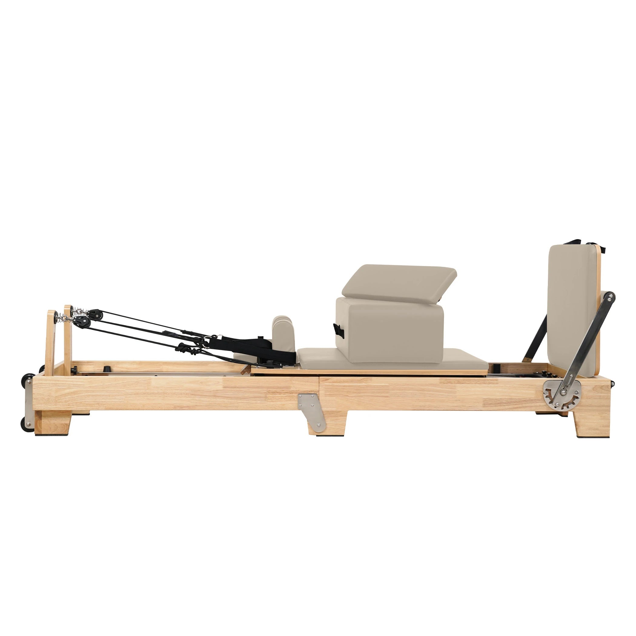 Oak Folding Classic Pilates Reformer Brown