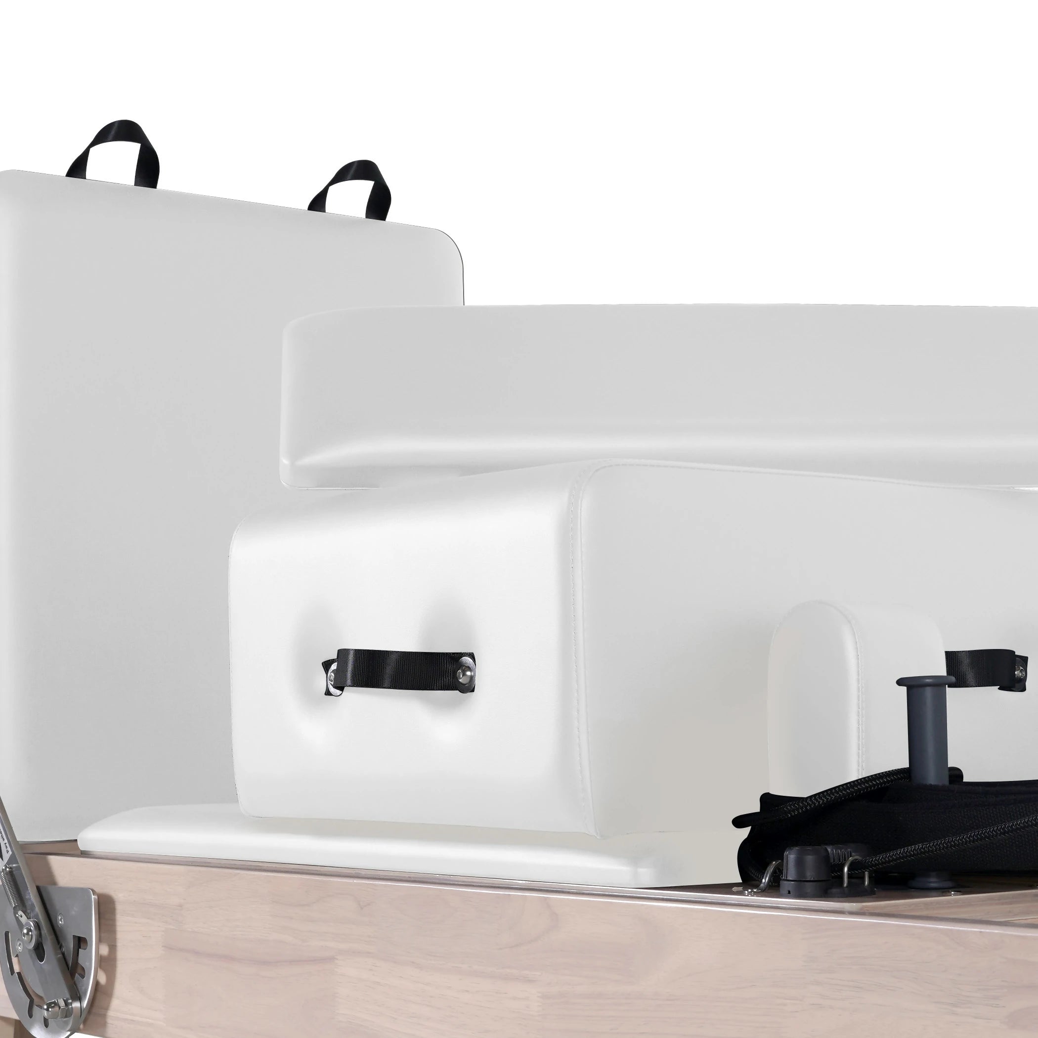 Oak Pilates Reformer with Tower White