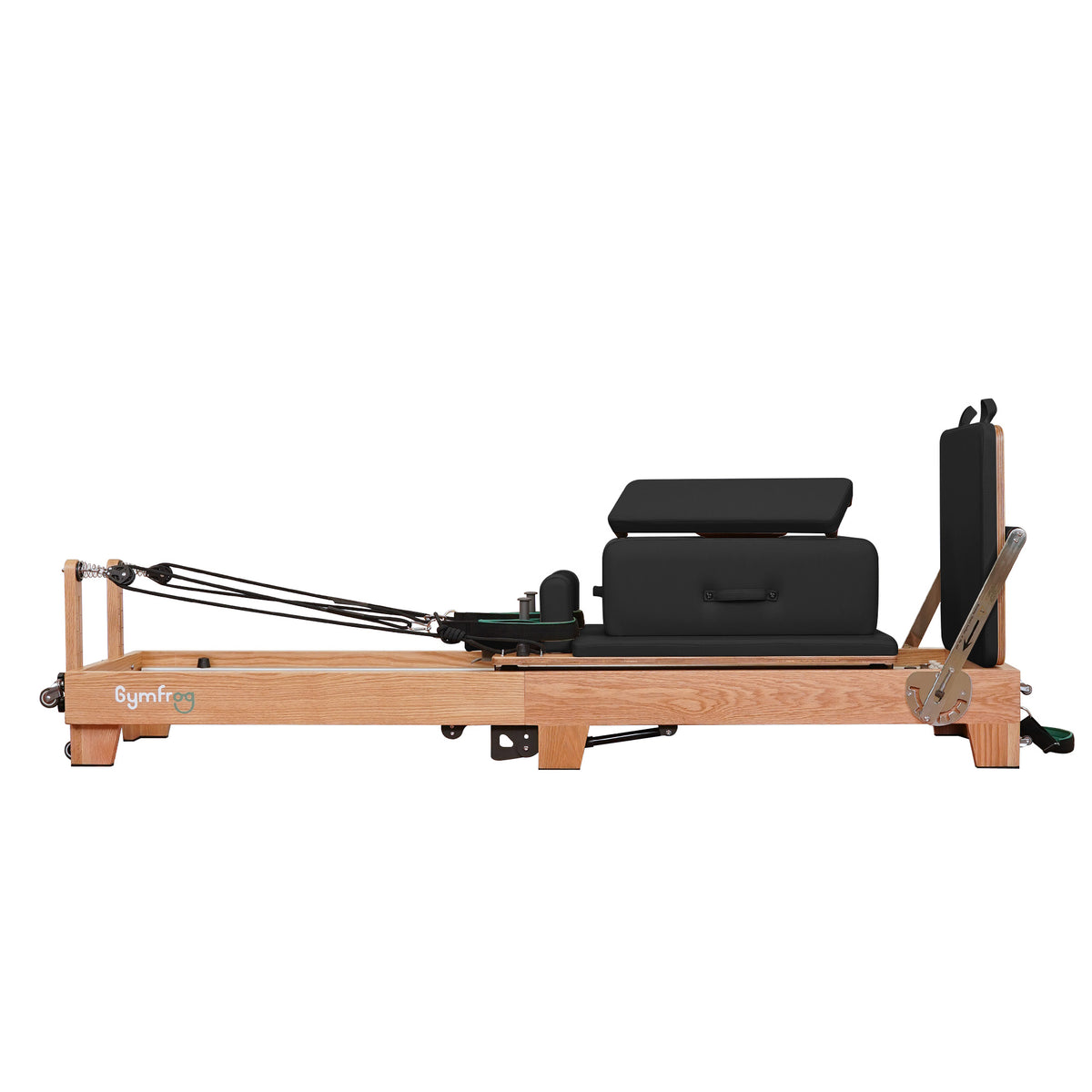 Gymfrog Premium Folding Wood Pilates Reformer Black