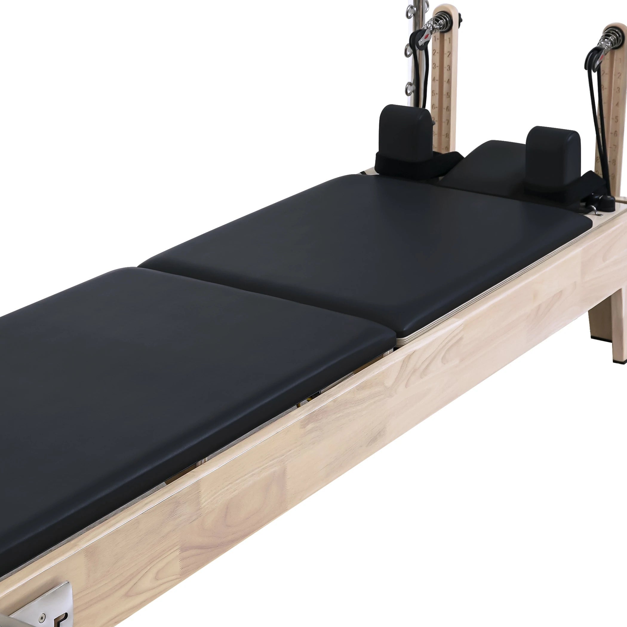 Oak Pilates Reformer with Tower Black