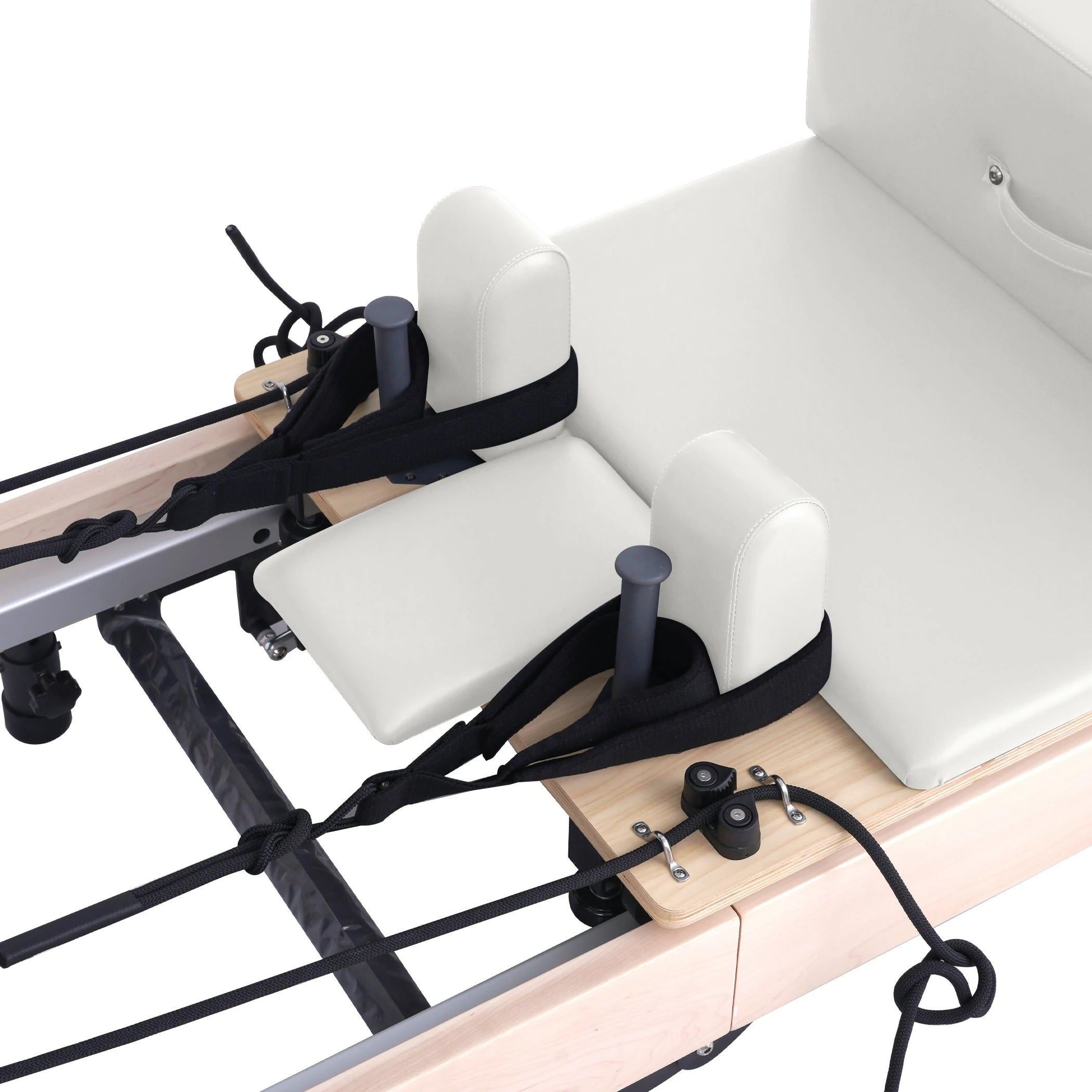 Maple Adjustable-Leg Foldable Pilates Reformer White