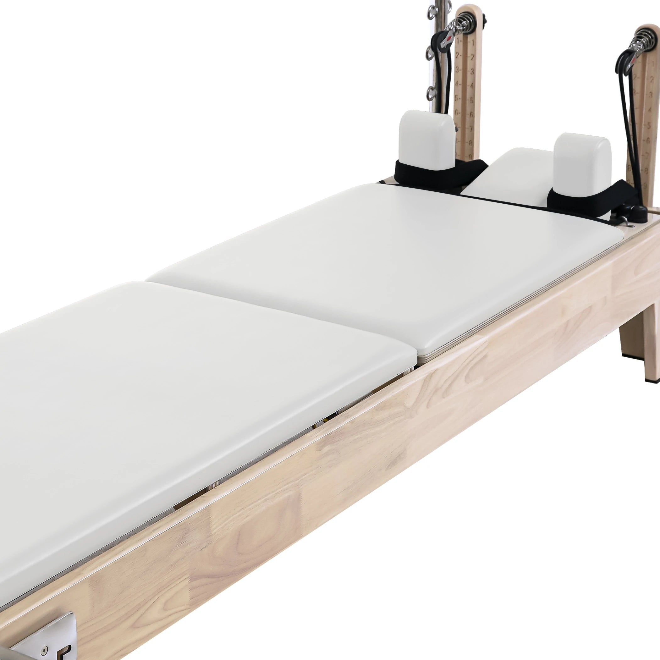 Oak Pilates Reformer with Tower White