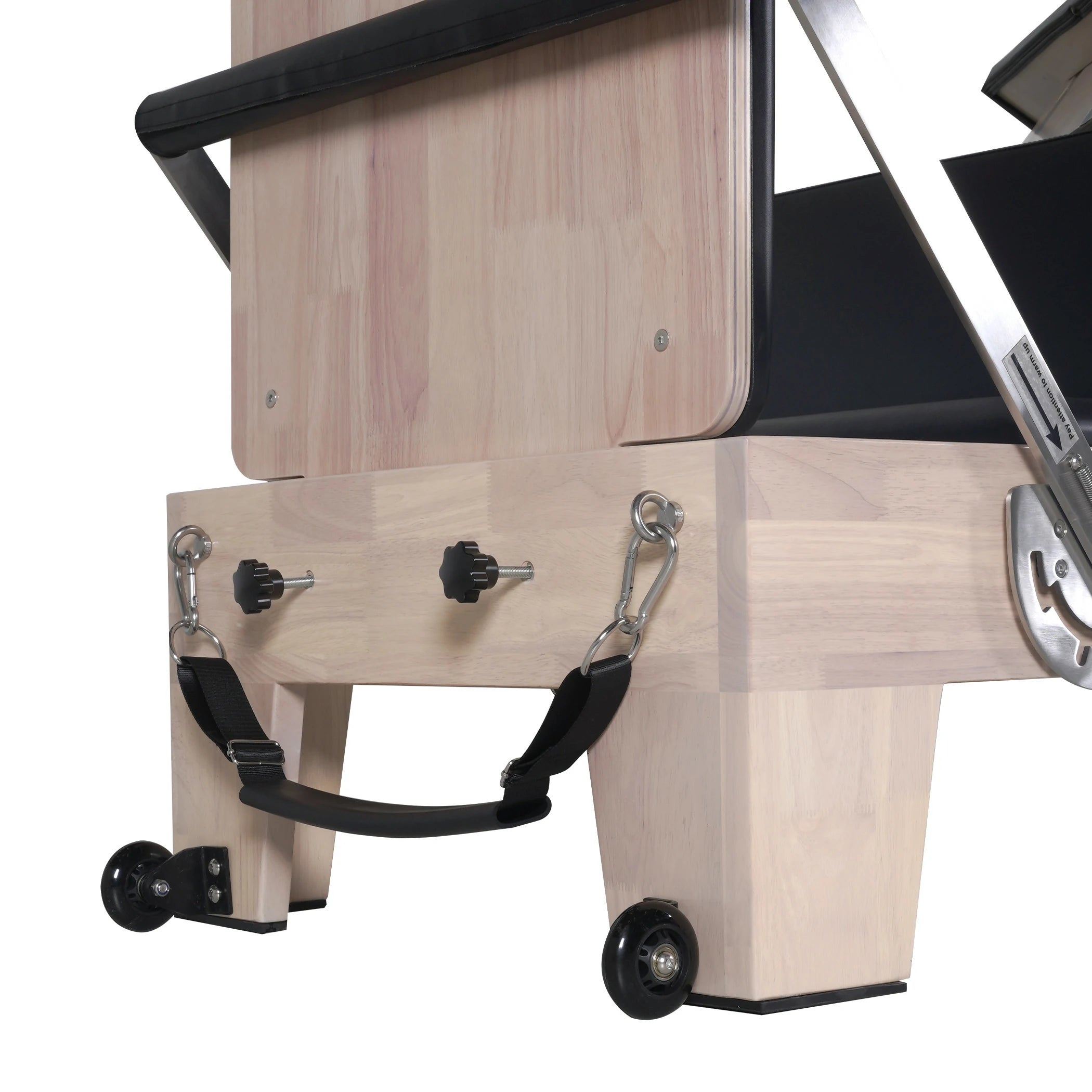 Oak Pilates Reformer with Tower Black