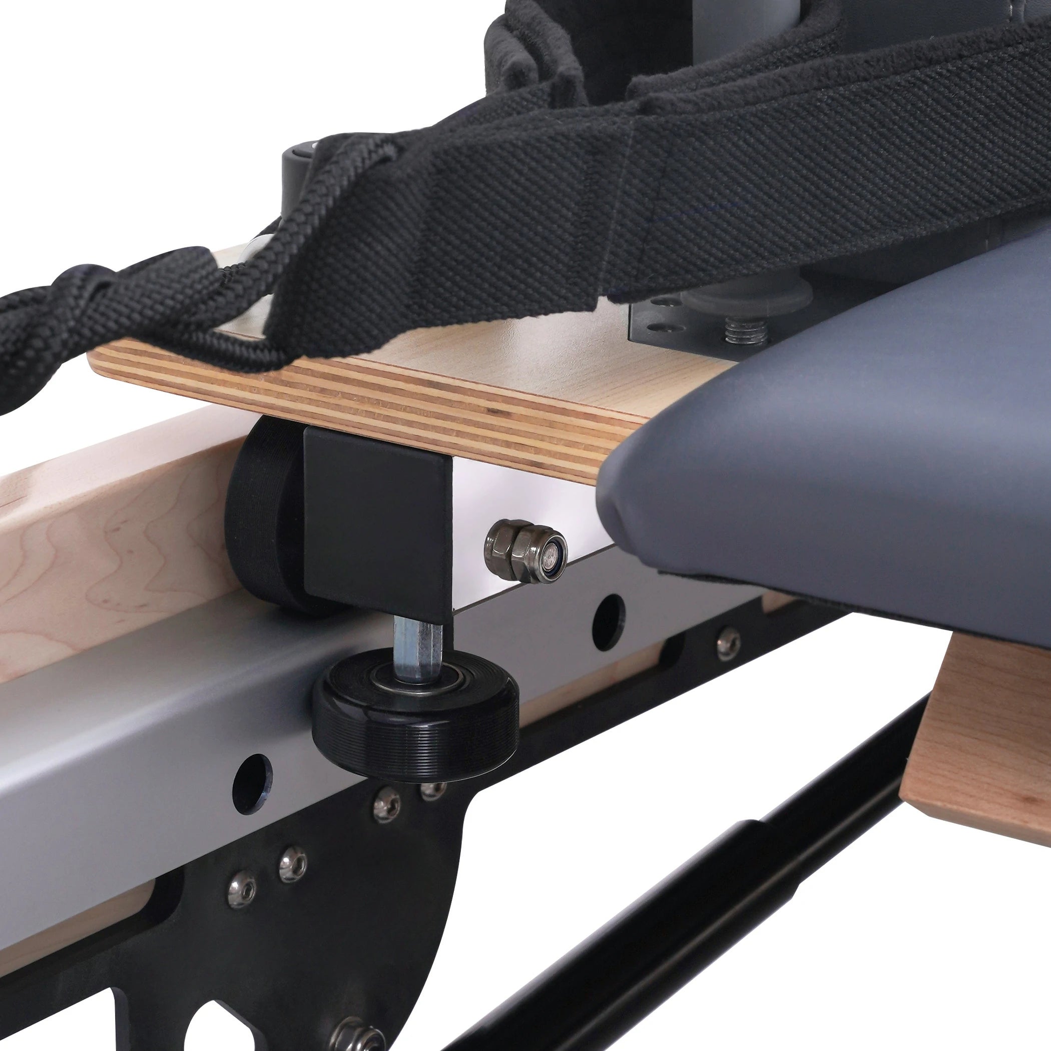 Maple Adjustable-Leg Foldable Pilates Reformer Gray