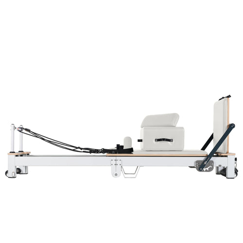 Folding Pilates Aluminum Alloy Reformer White