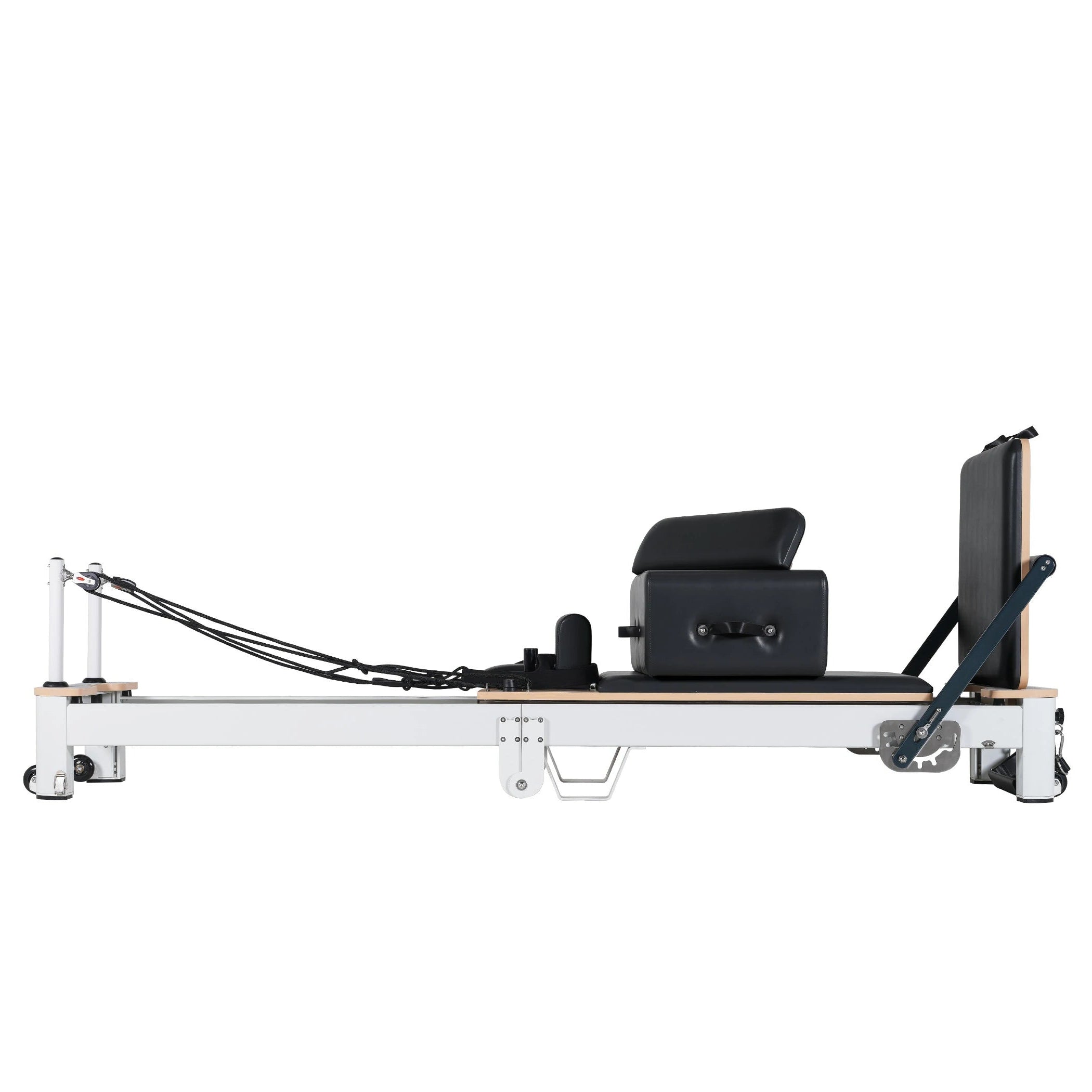 Folding Pilates Aluminum Alloy Reformer Black